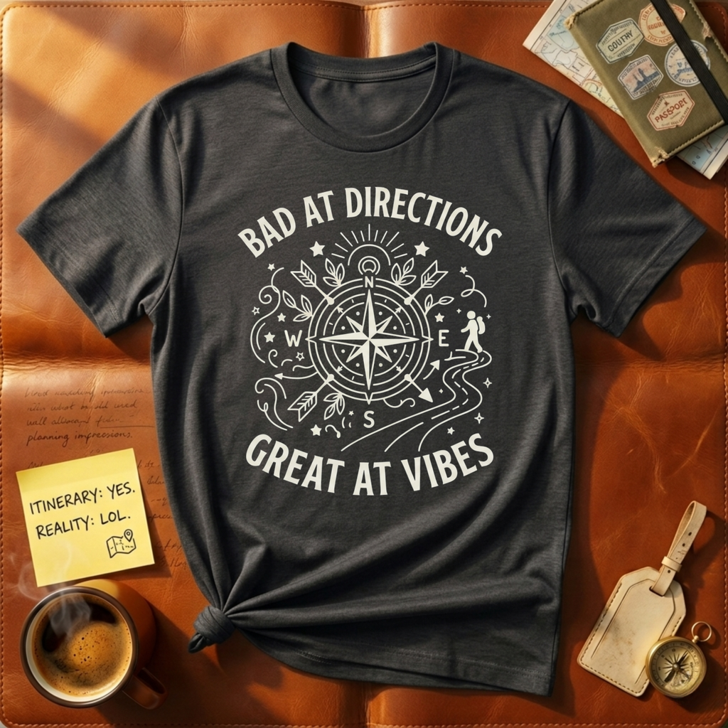 Bad at Direction Great at Vibes T-Shirt