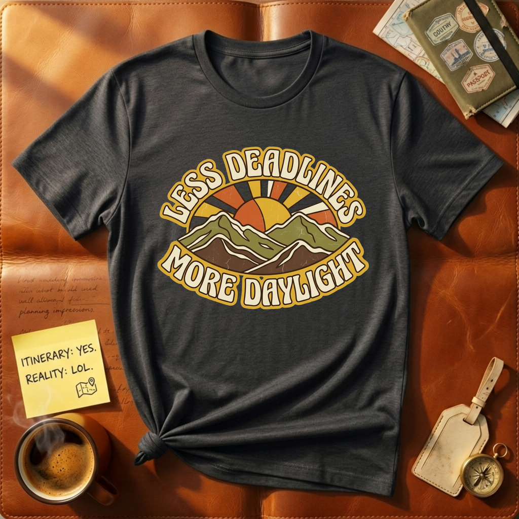 Less Deadlines More Daylight T-Shirt