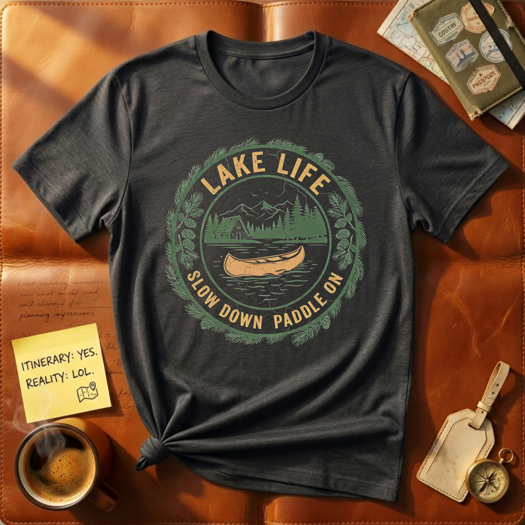Slow Down Paddle On T-Shirt