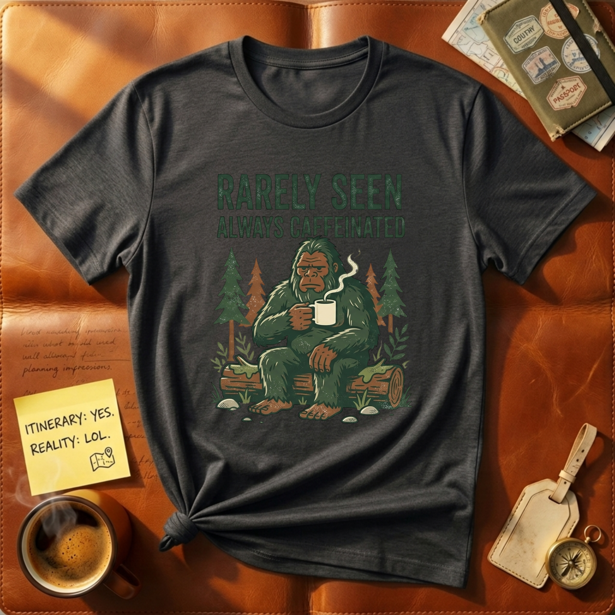 Rarely Seen Always Caffeinated T-Shirt