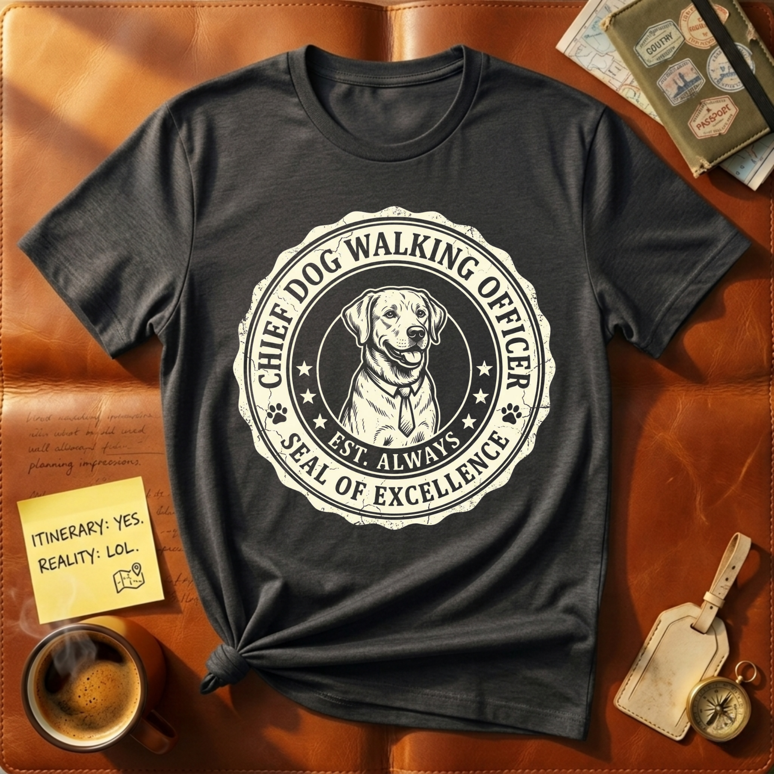 Chief Dog Walking Officer T-Shirt