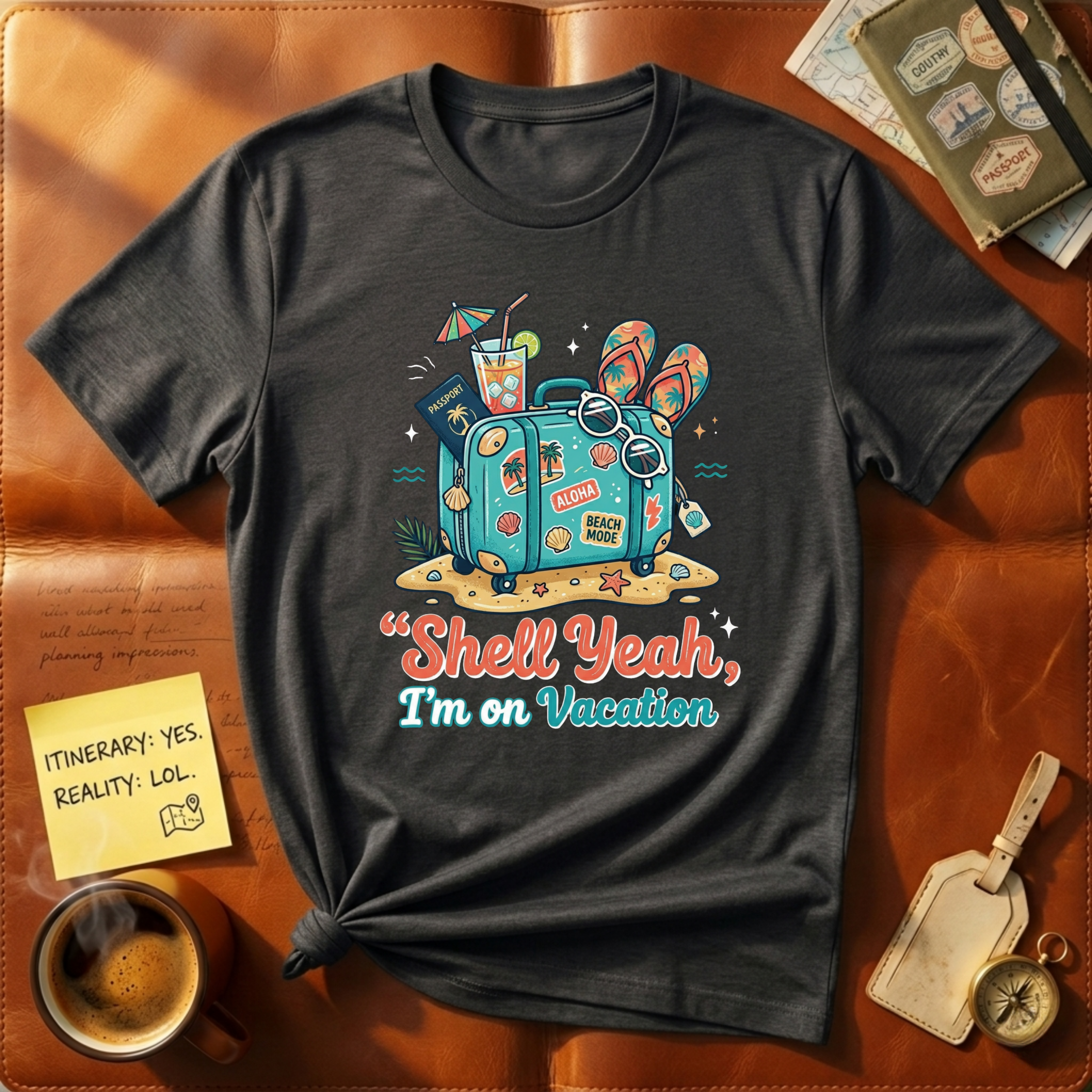Shell Yeah I'm on Vacation T-Shirt