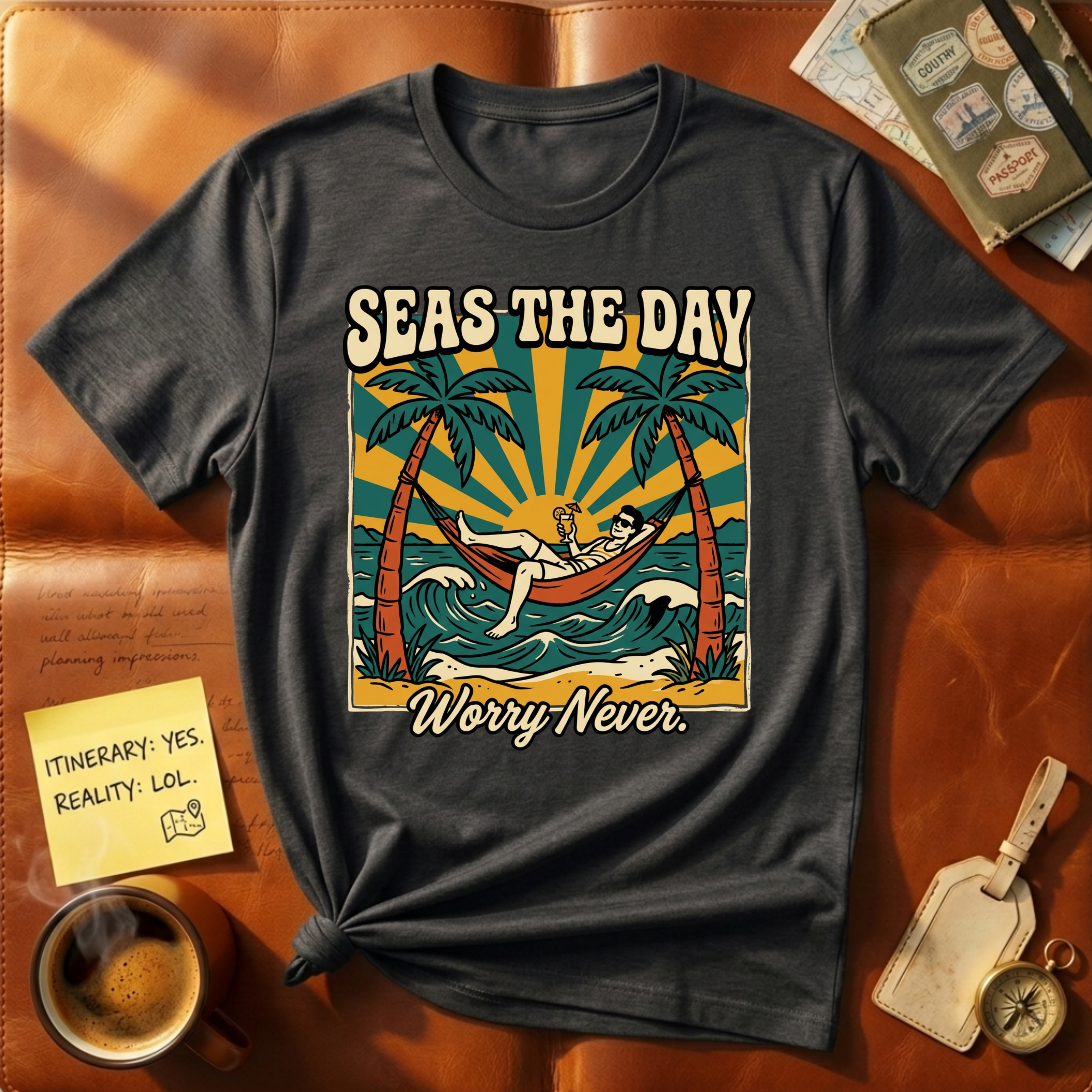 Seas The Day Worry Never T-Shirt
