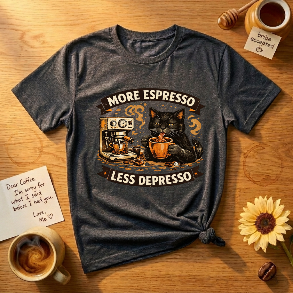 More Espresso Less Depresso T-Shirt