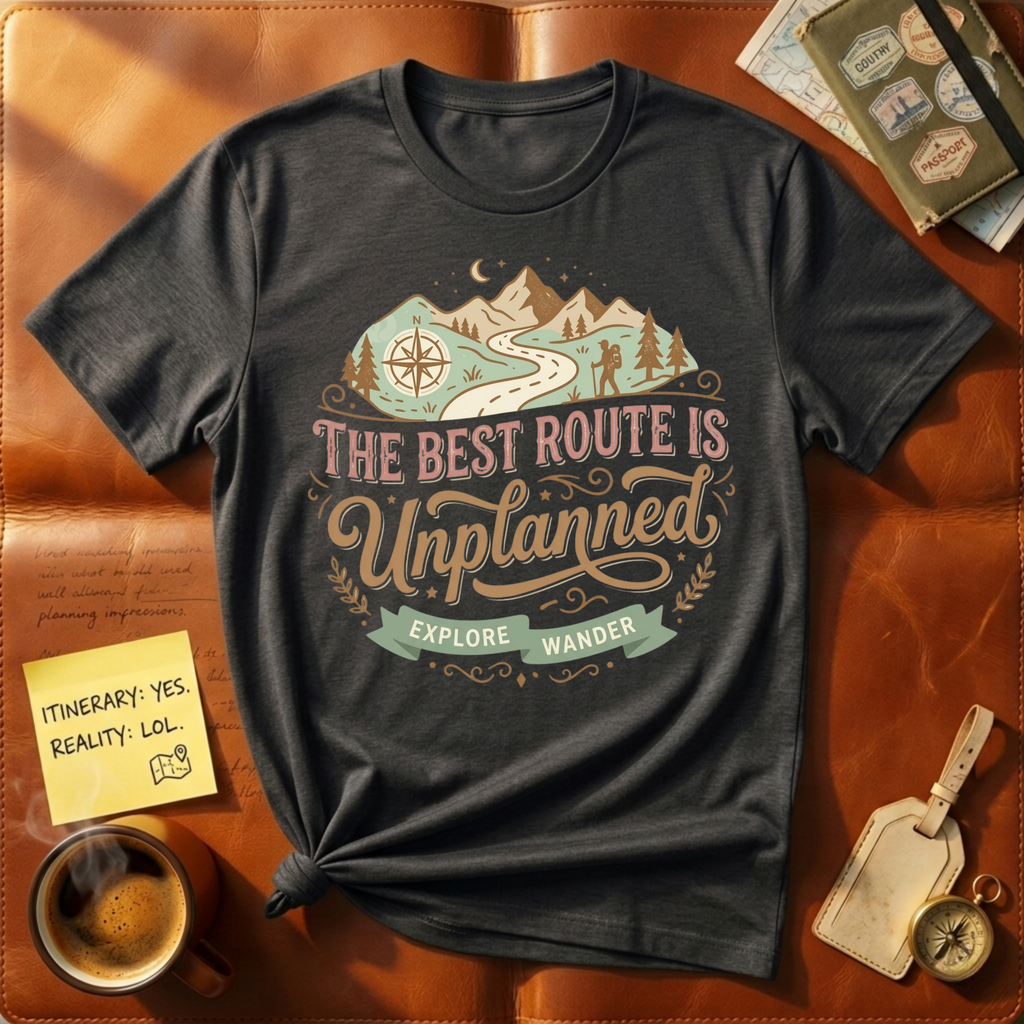 The Best Route Is Unplanned T-Shirt