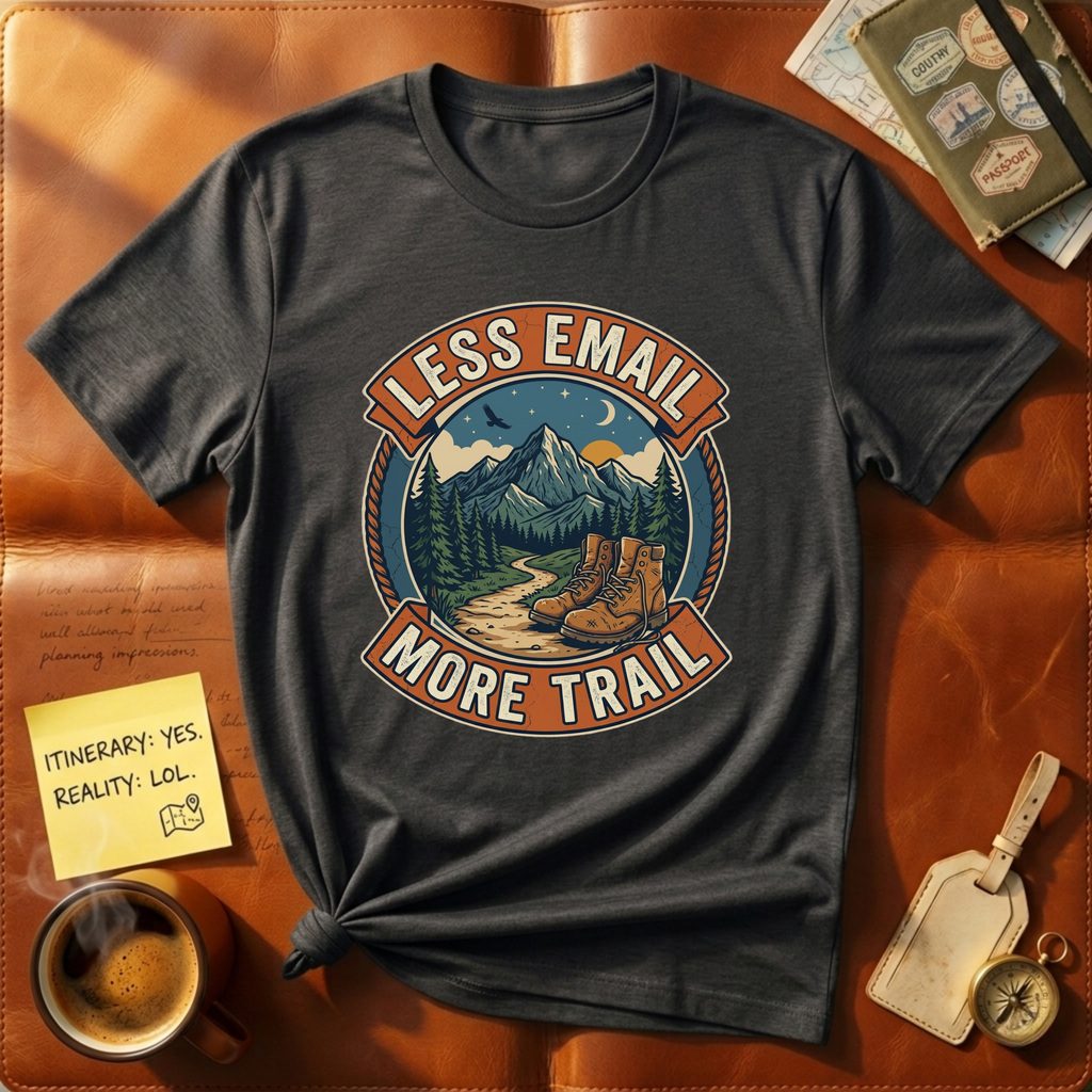 Less Email More Trail T-Shirt