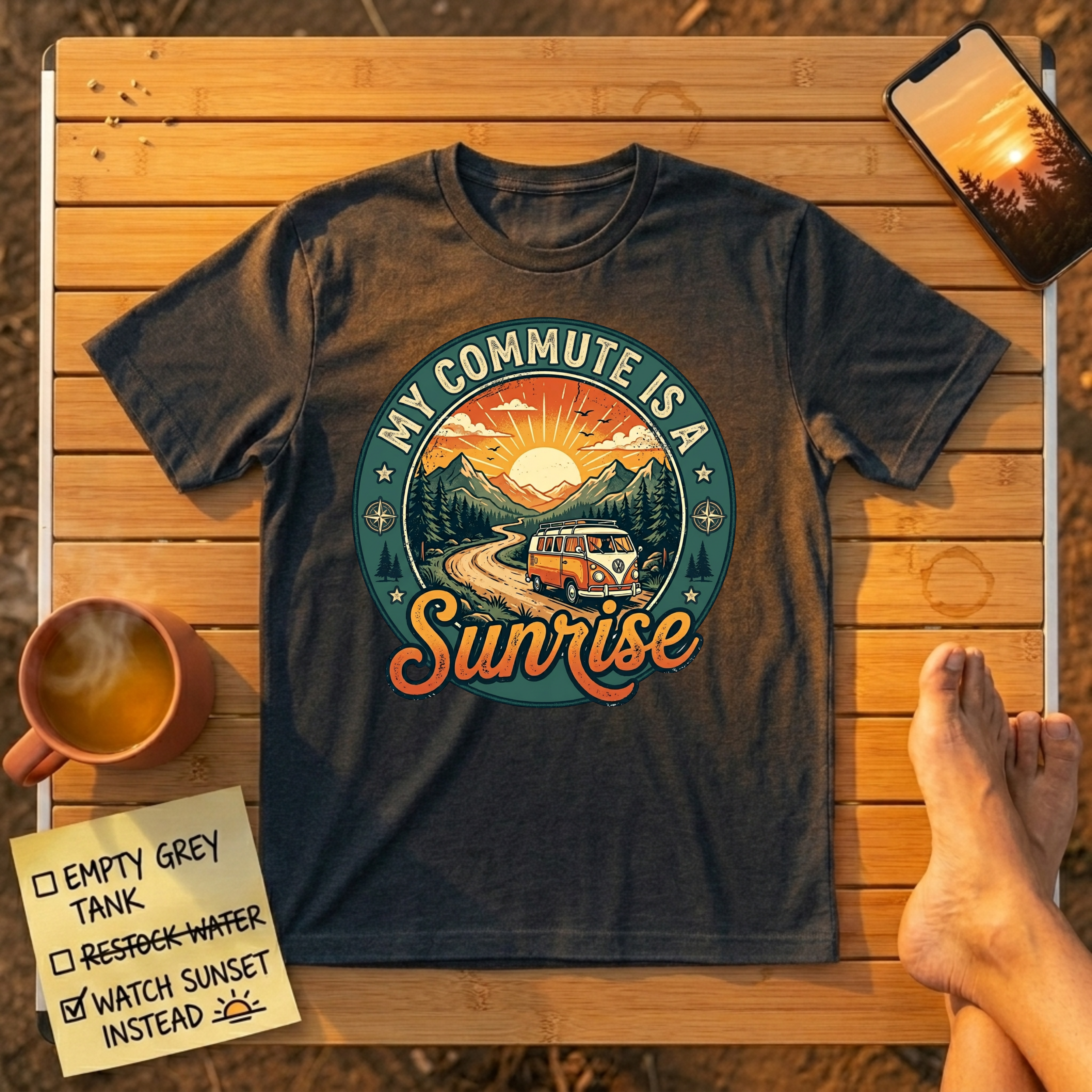 My Commute Is A Sunrise T-Shirt
