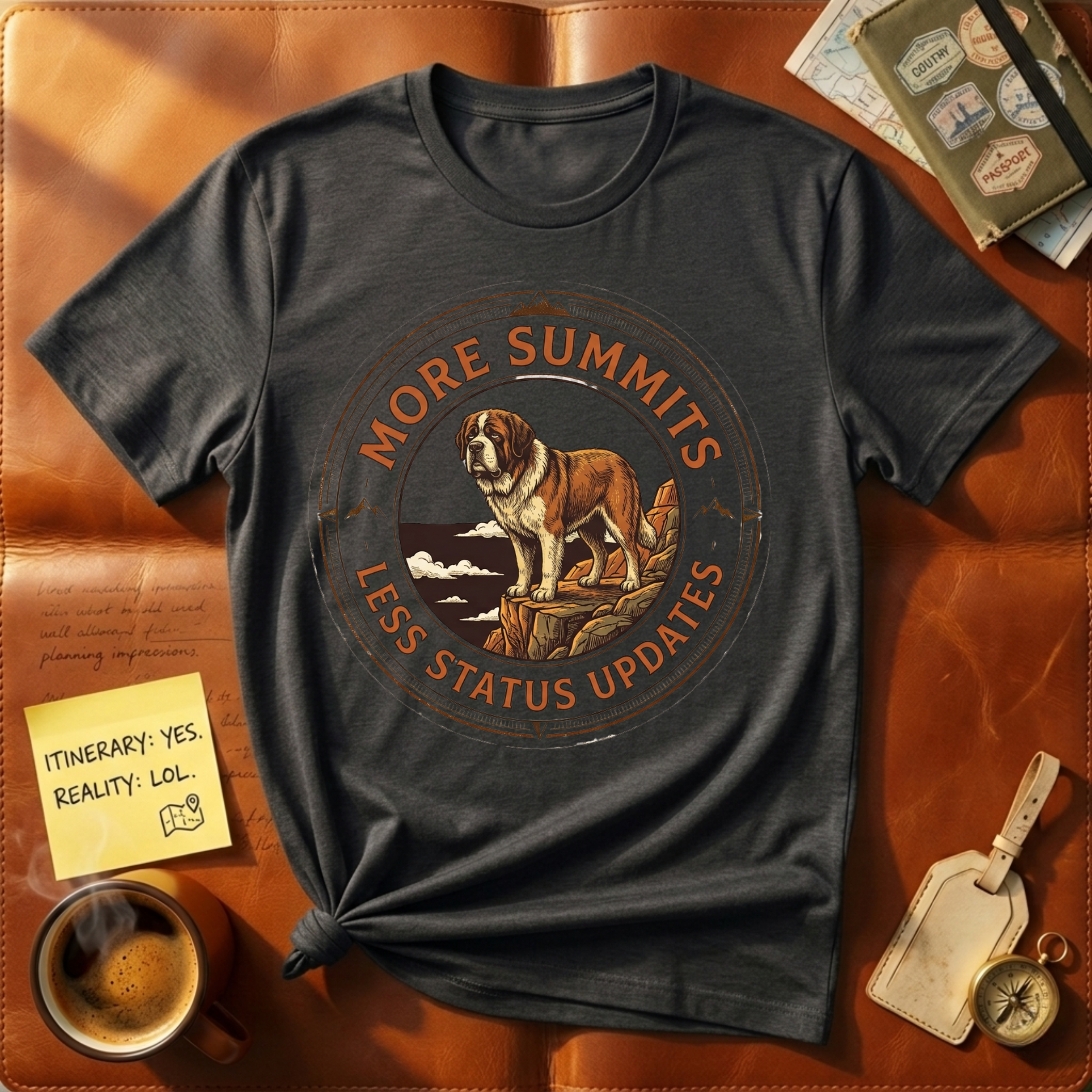 More Summits Less Status Updates T-Shirt