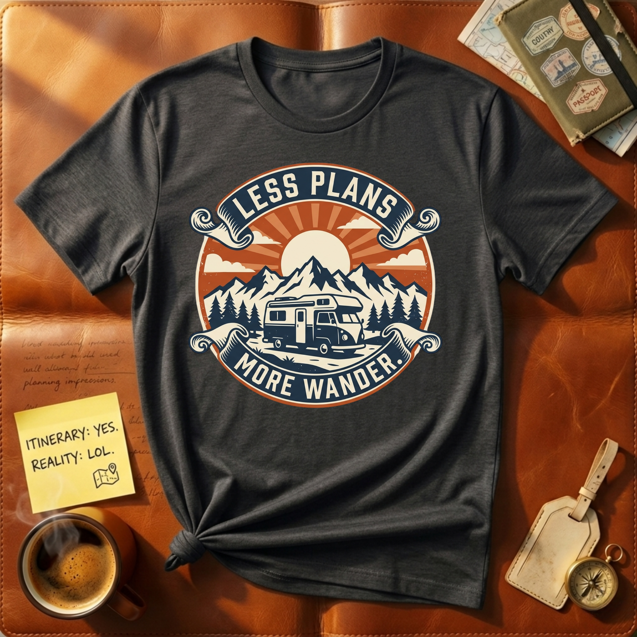 Less Plans More Wander T-Shirt