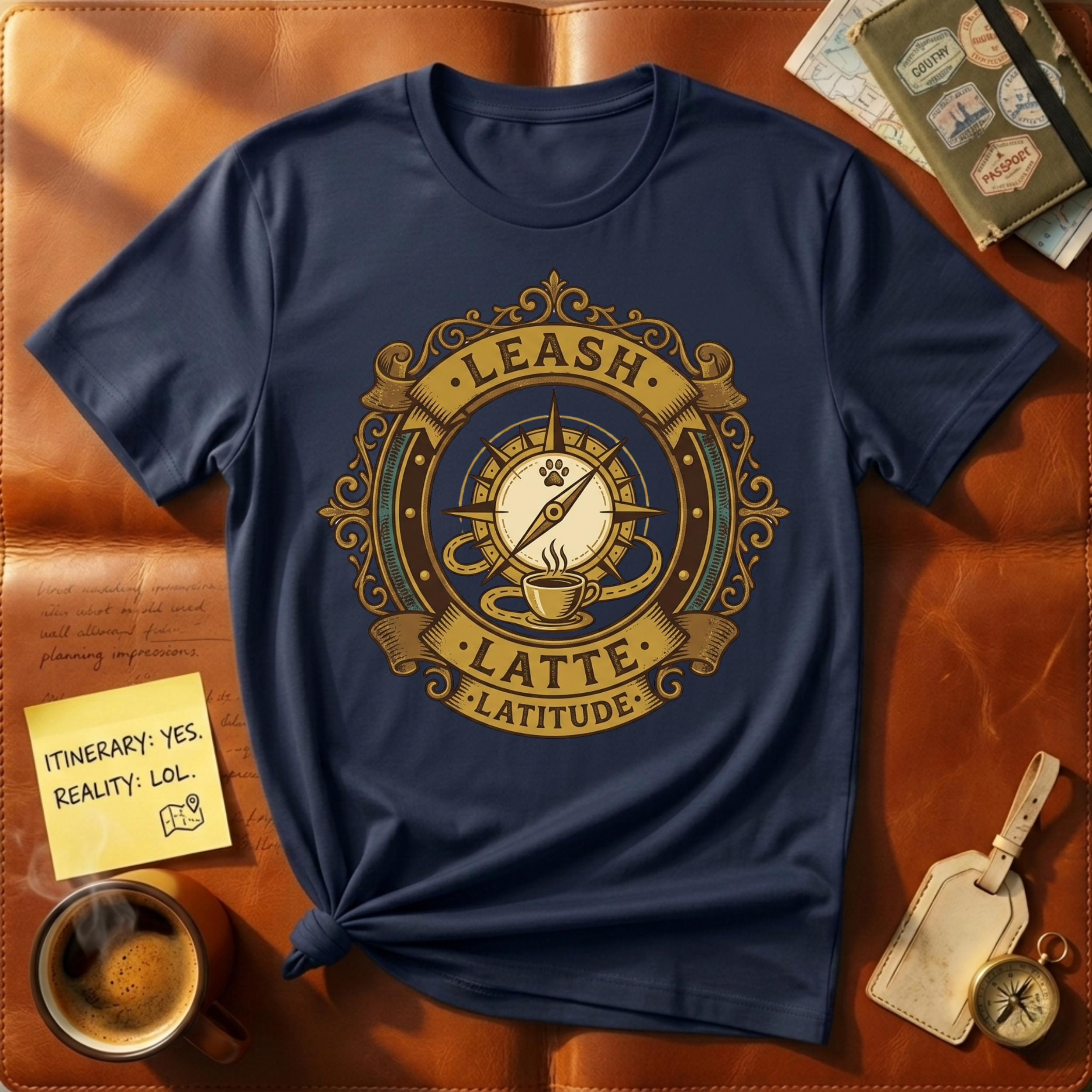 Leash Latte Latitude T-Shirt