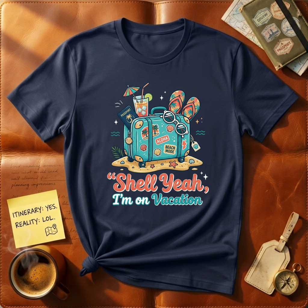 Shell Yeah I'm on Vacation T-Shirt