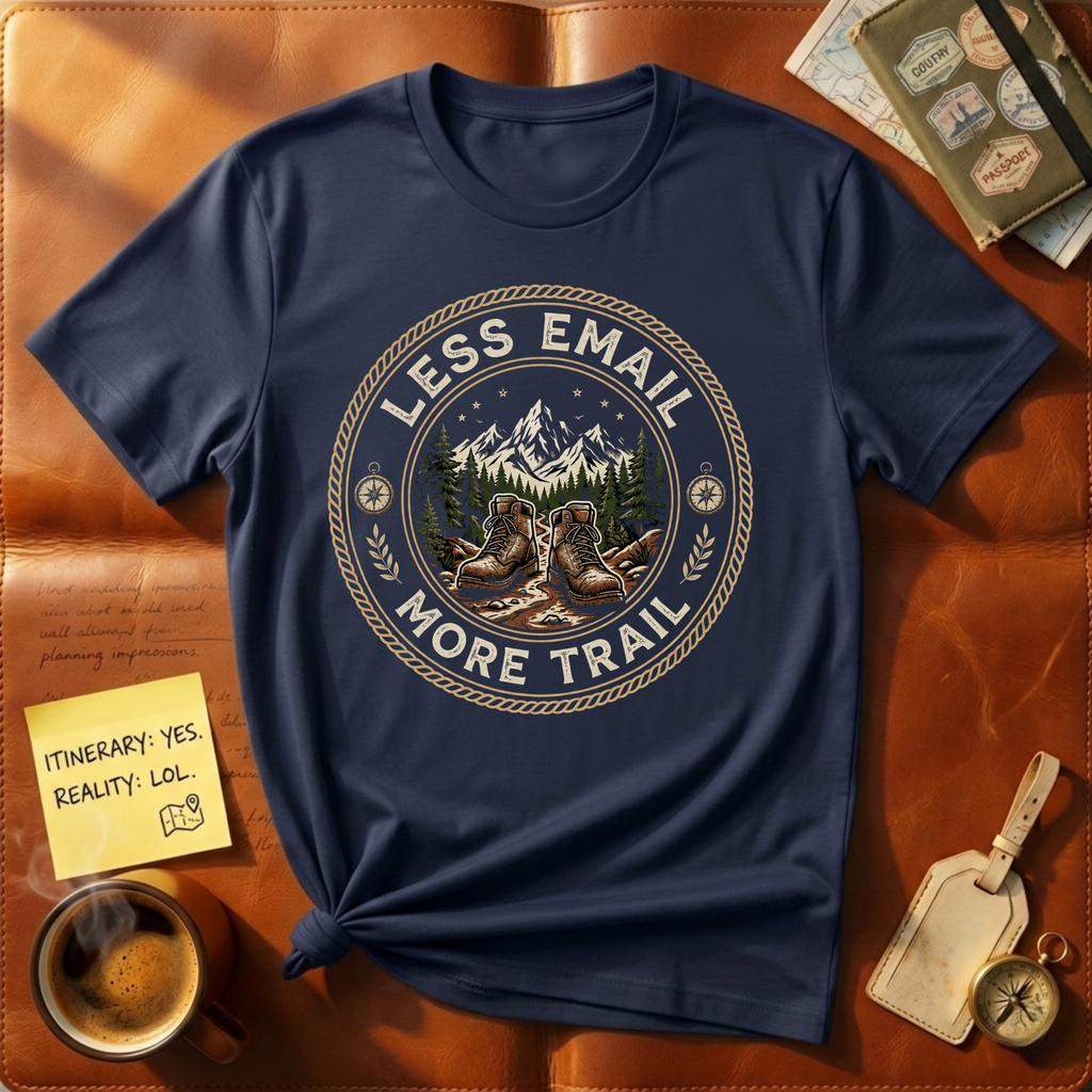 Less Email More Trail T-Shirt