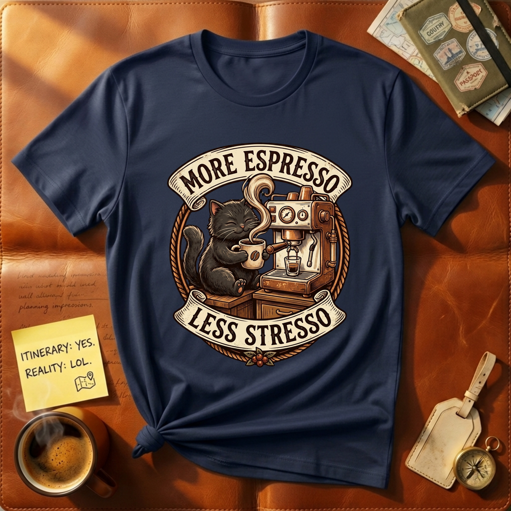 More Espresso Less Stresso T-Shirt
