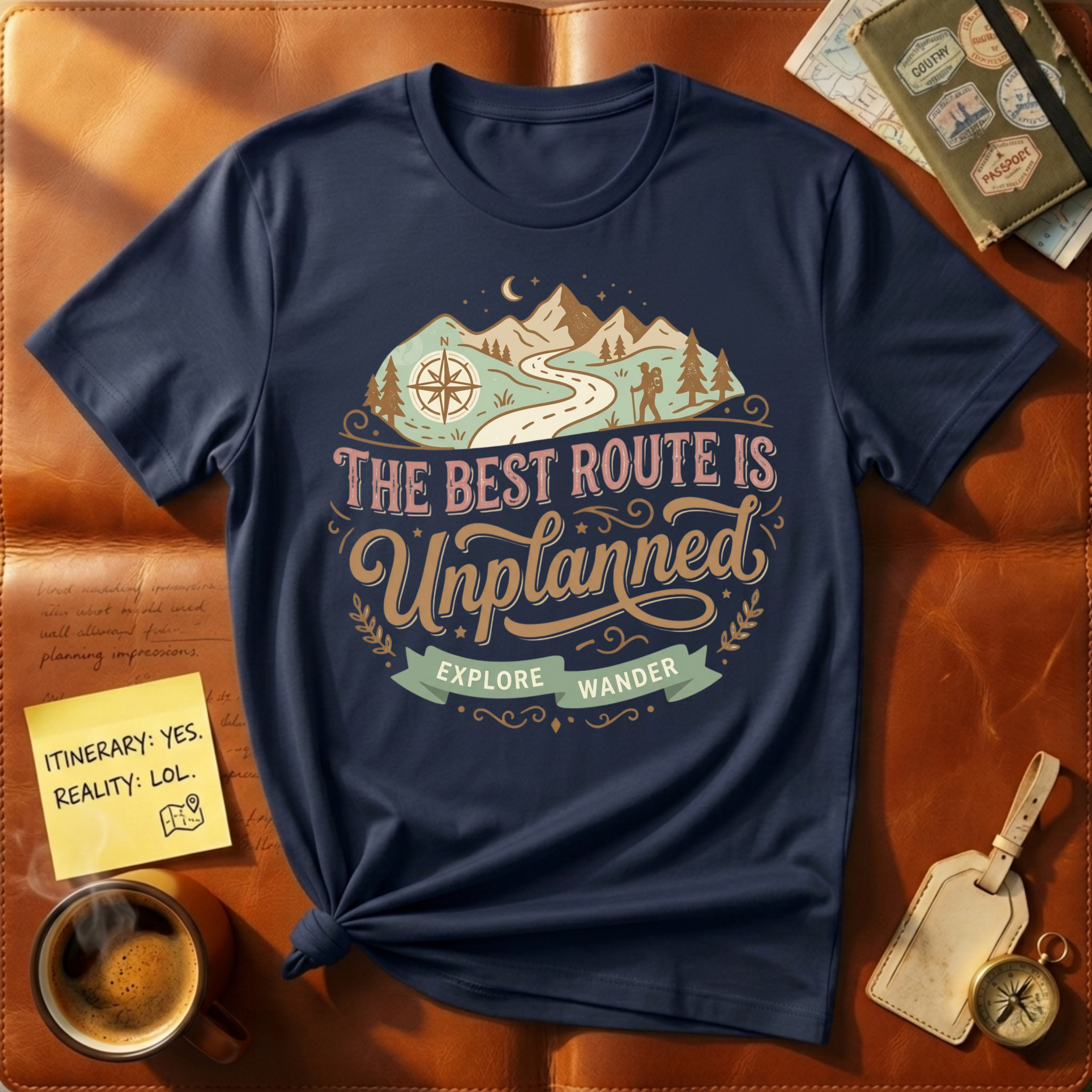 The Best Route Is Unplanned T-Shirt