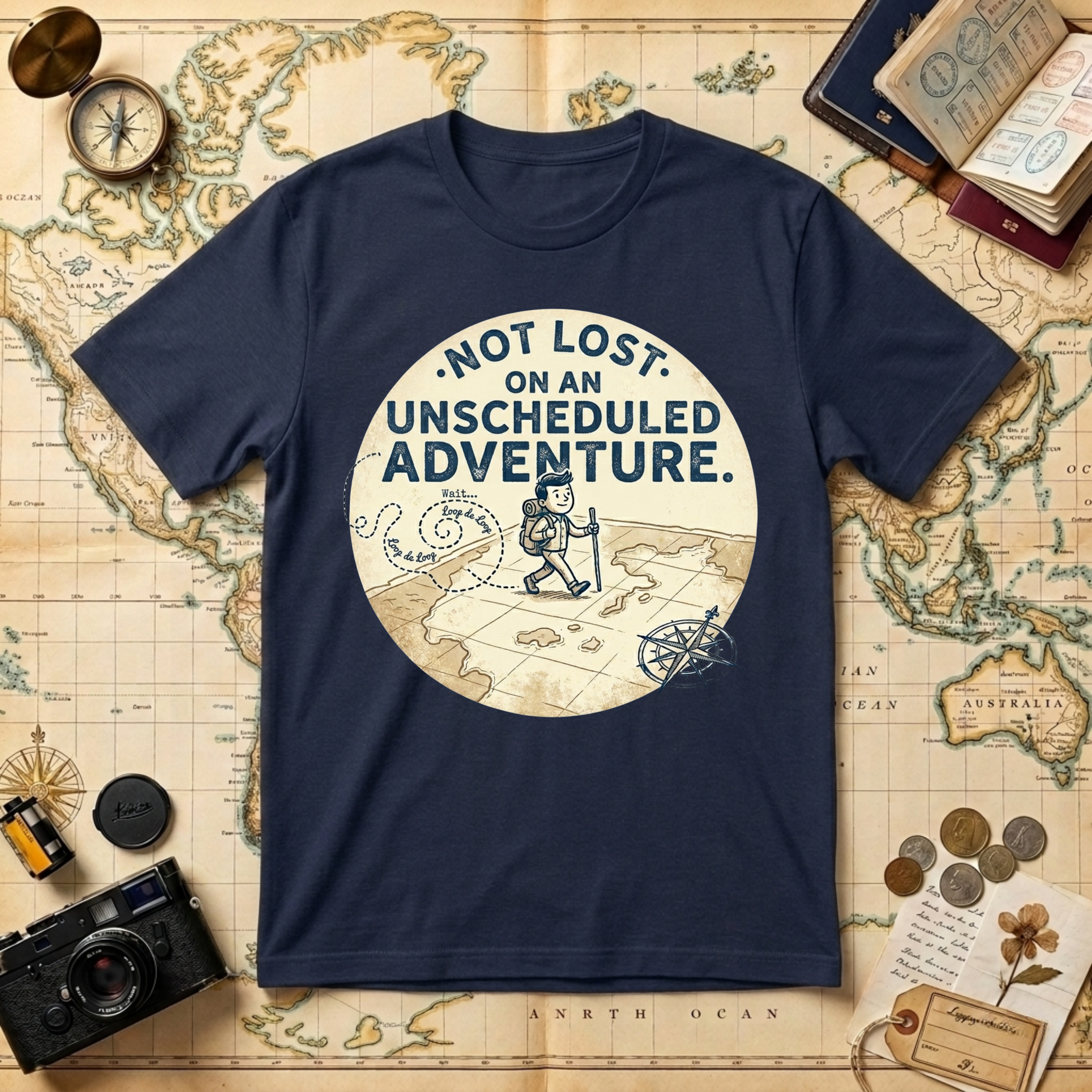 On An Unscheduled Adventure T-Shirt
