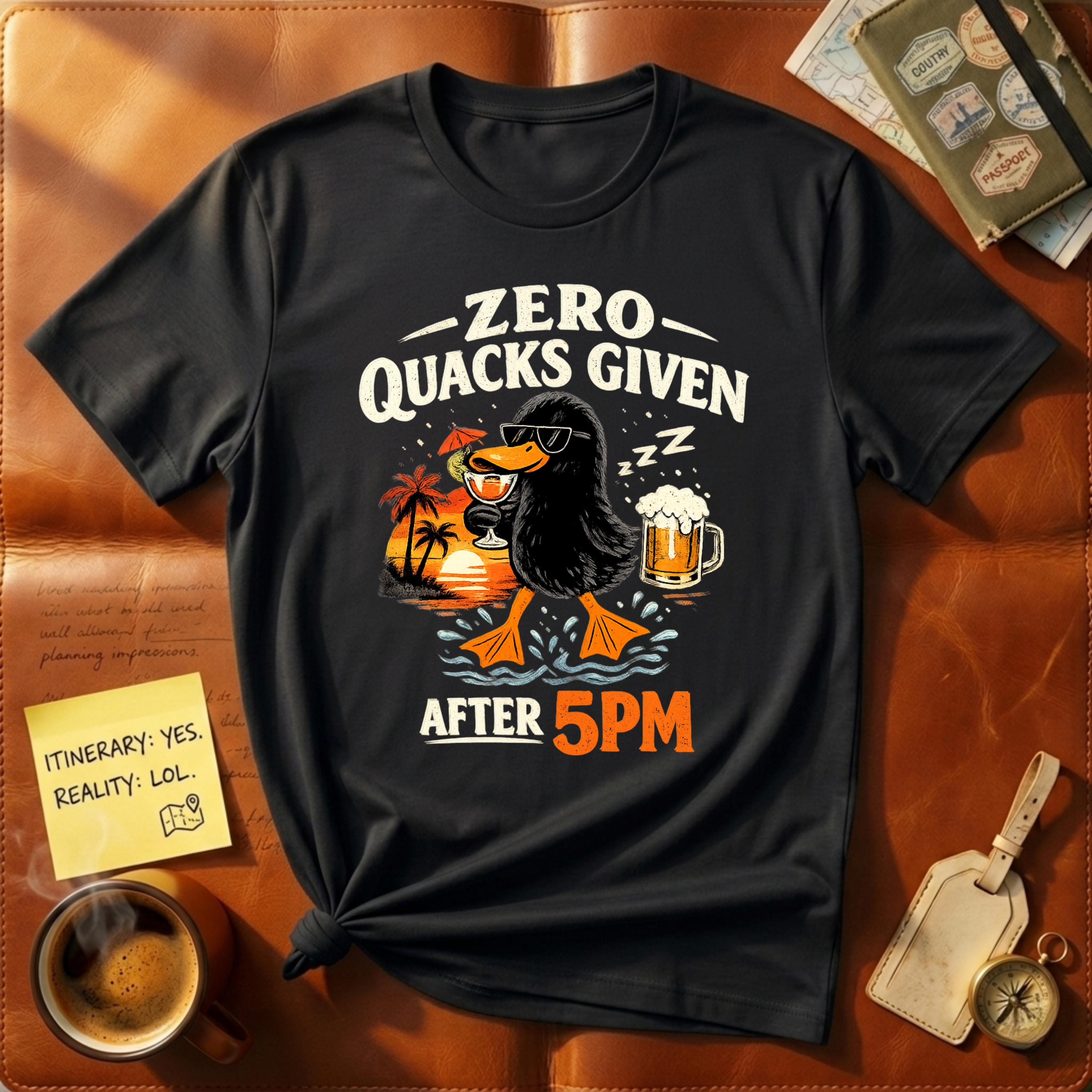 Zero Quacks Given travel T-Shirt