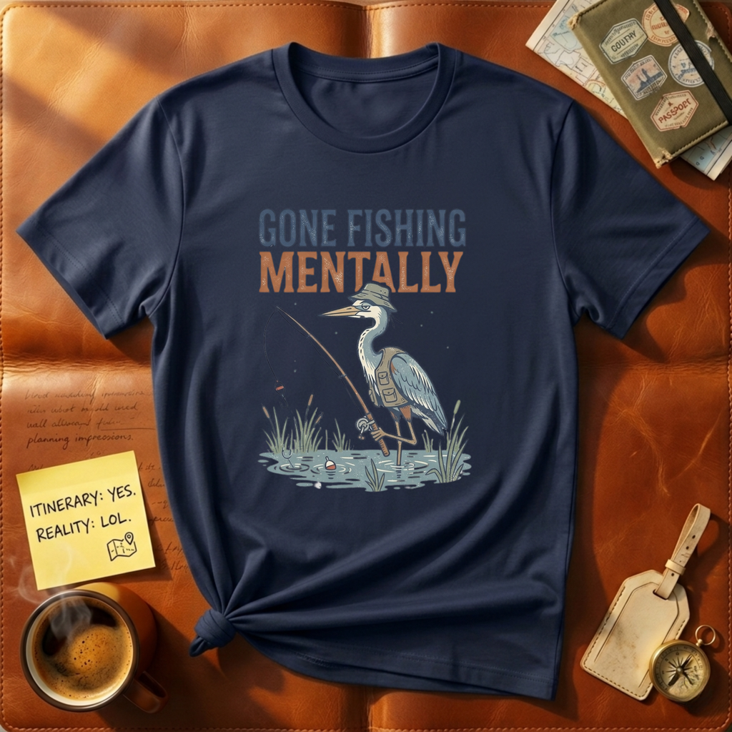 Gone Fishing Mentally T-Shirt