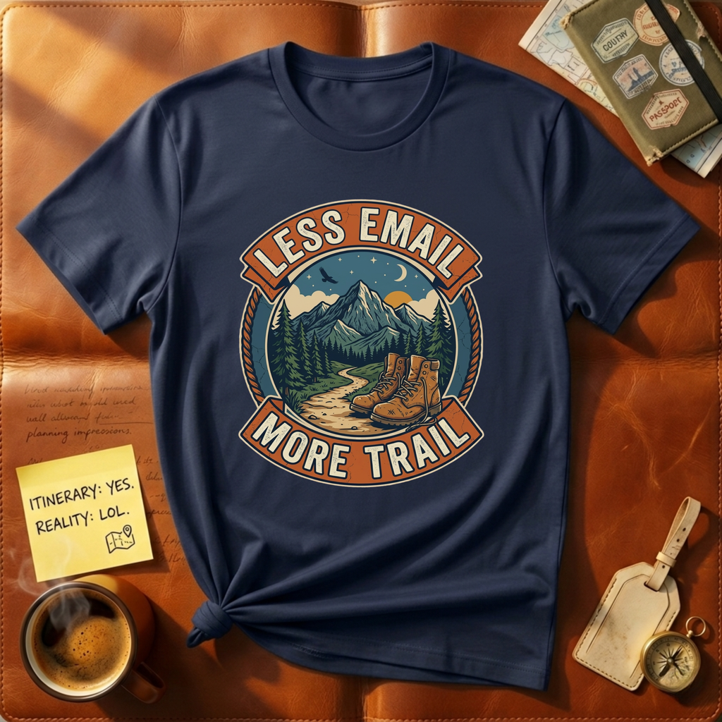 Less Email More Trail T-Shirt