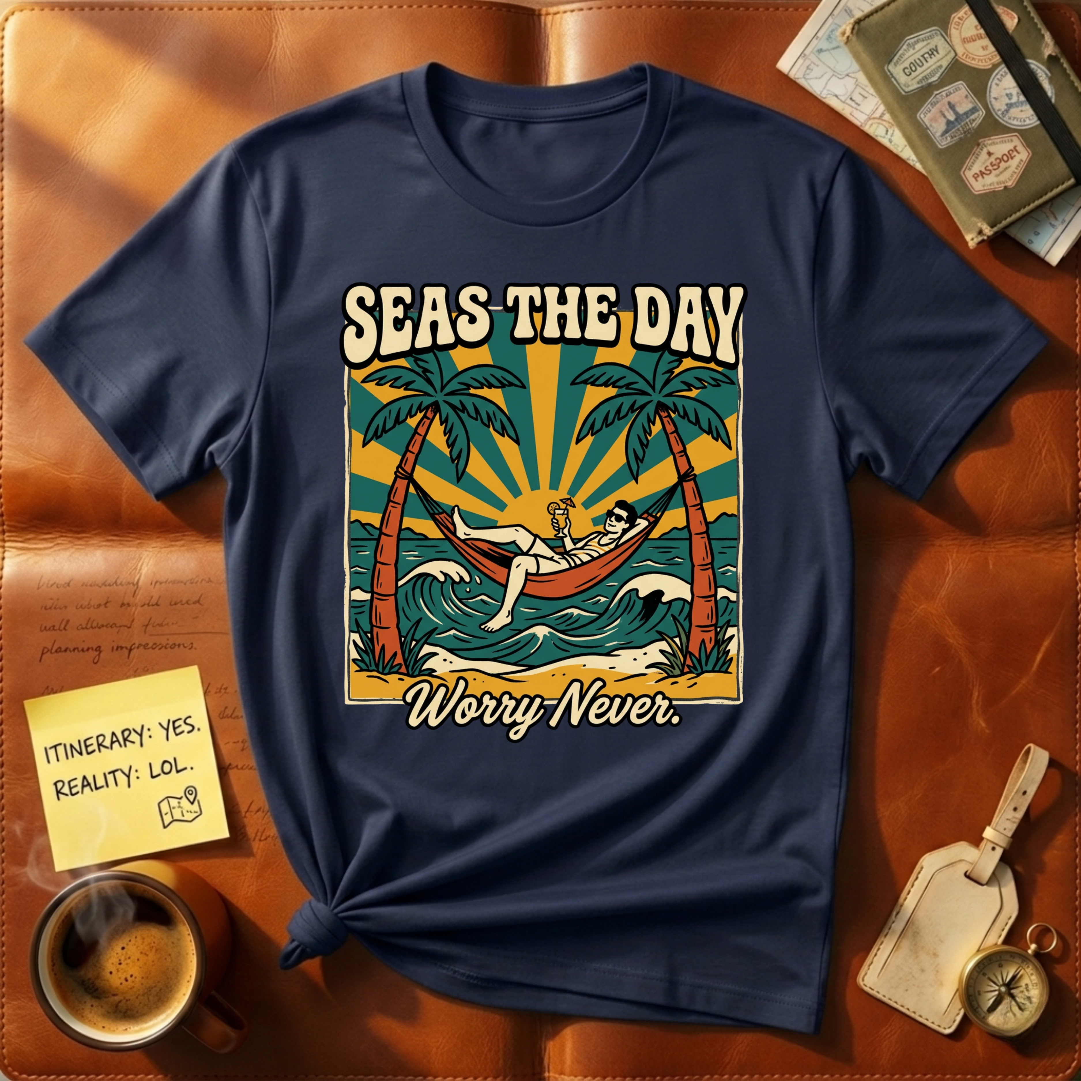Seas The Day Worry Never T-Shirt