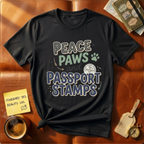 Peace, Paws & Passport Stamps T-Shirt