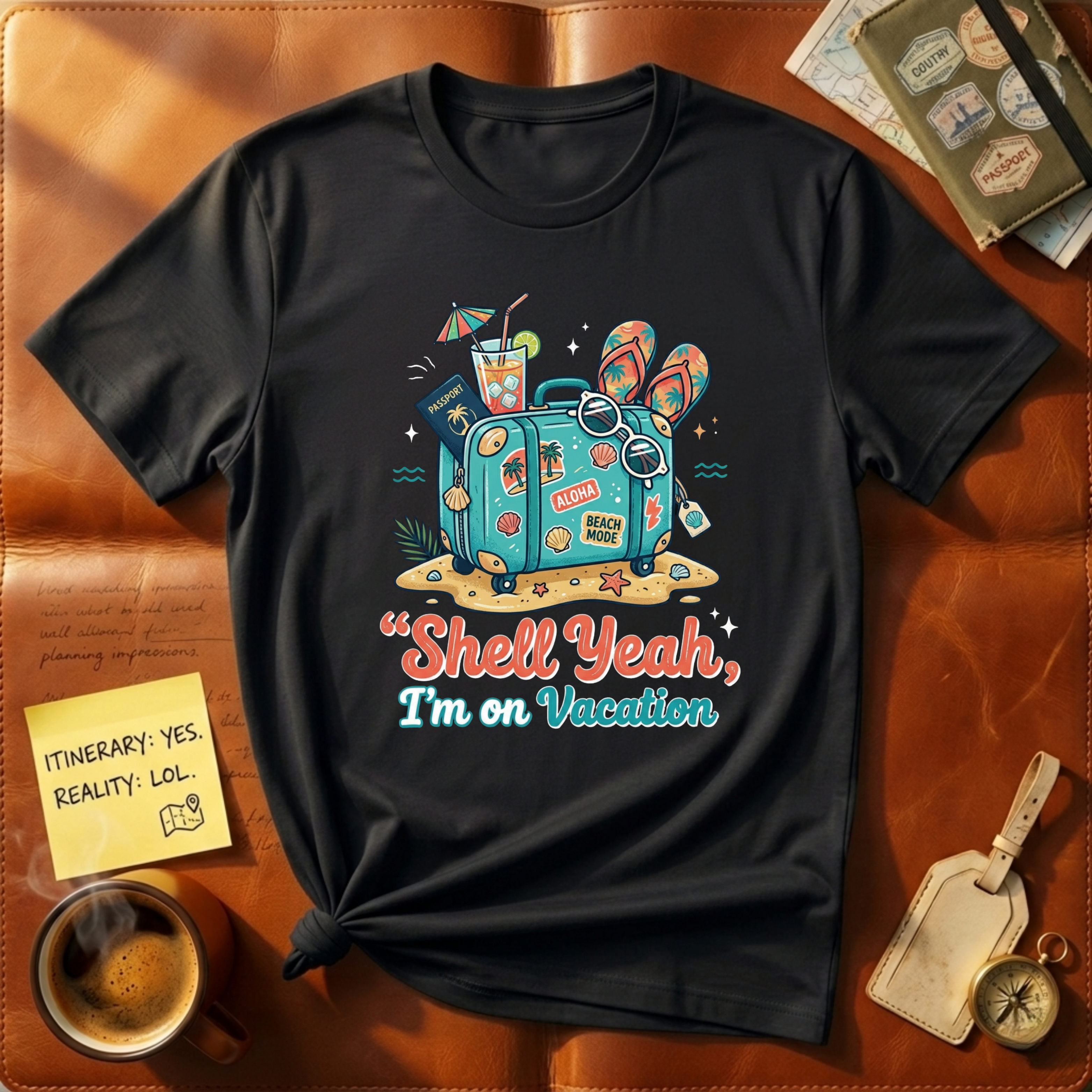 Shell Yeah I'm on Vacation T-Shirt