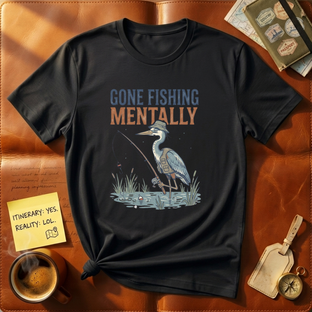 Gone Fishing Mentally T-Shirt