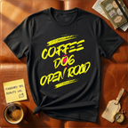 Coffee Dog Open Road Bold T-Shirt