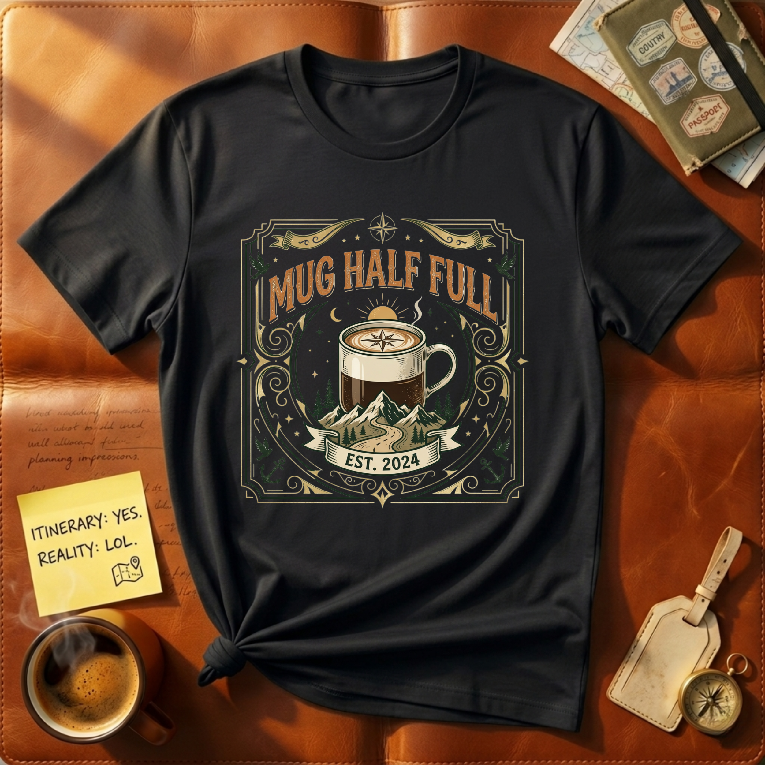 Mug Half Full T-Shirt