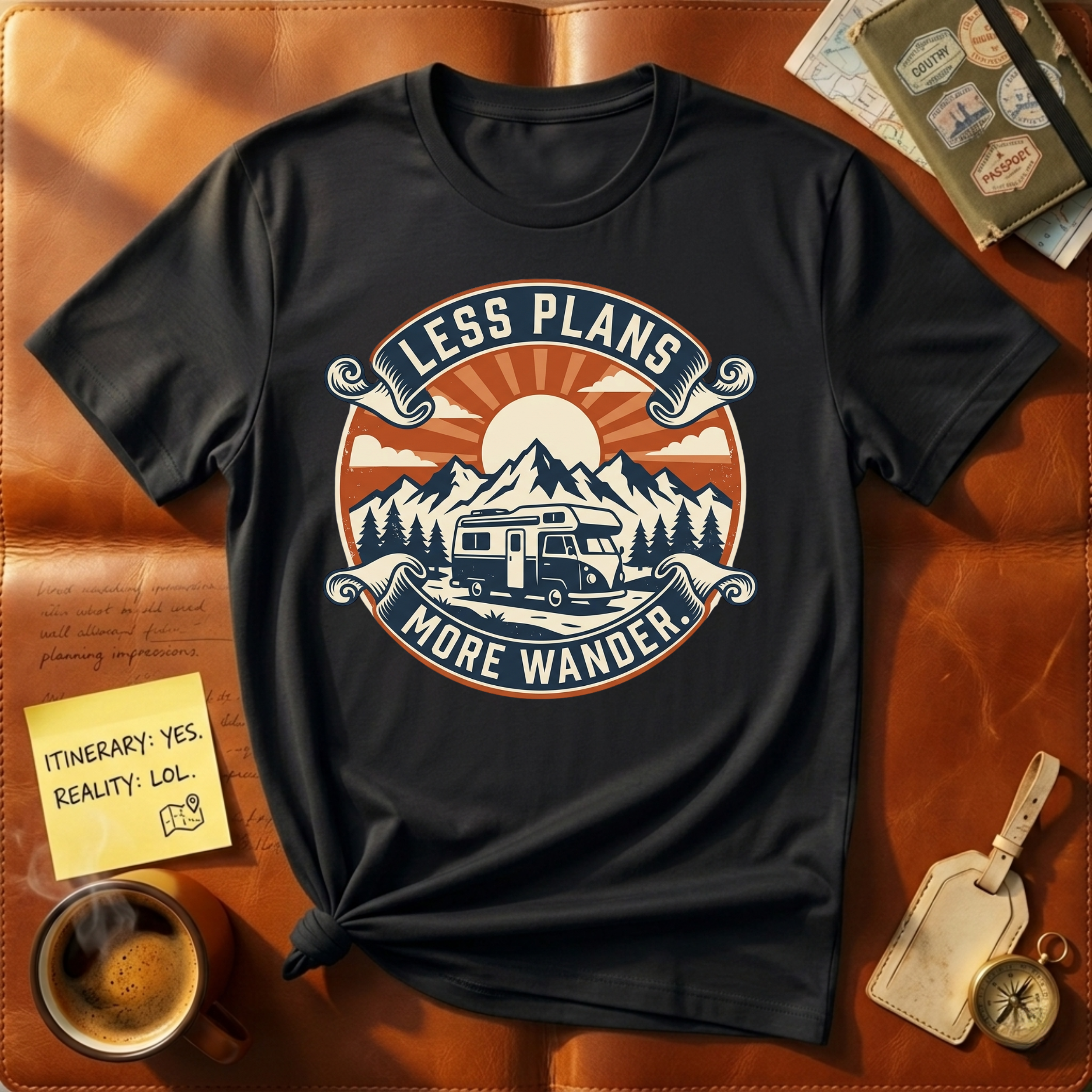Less Plans More Wander T-Shirt