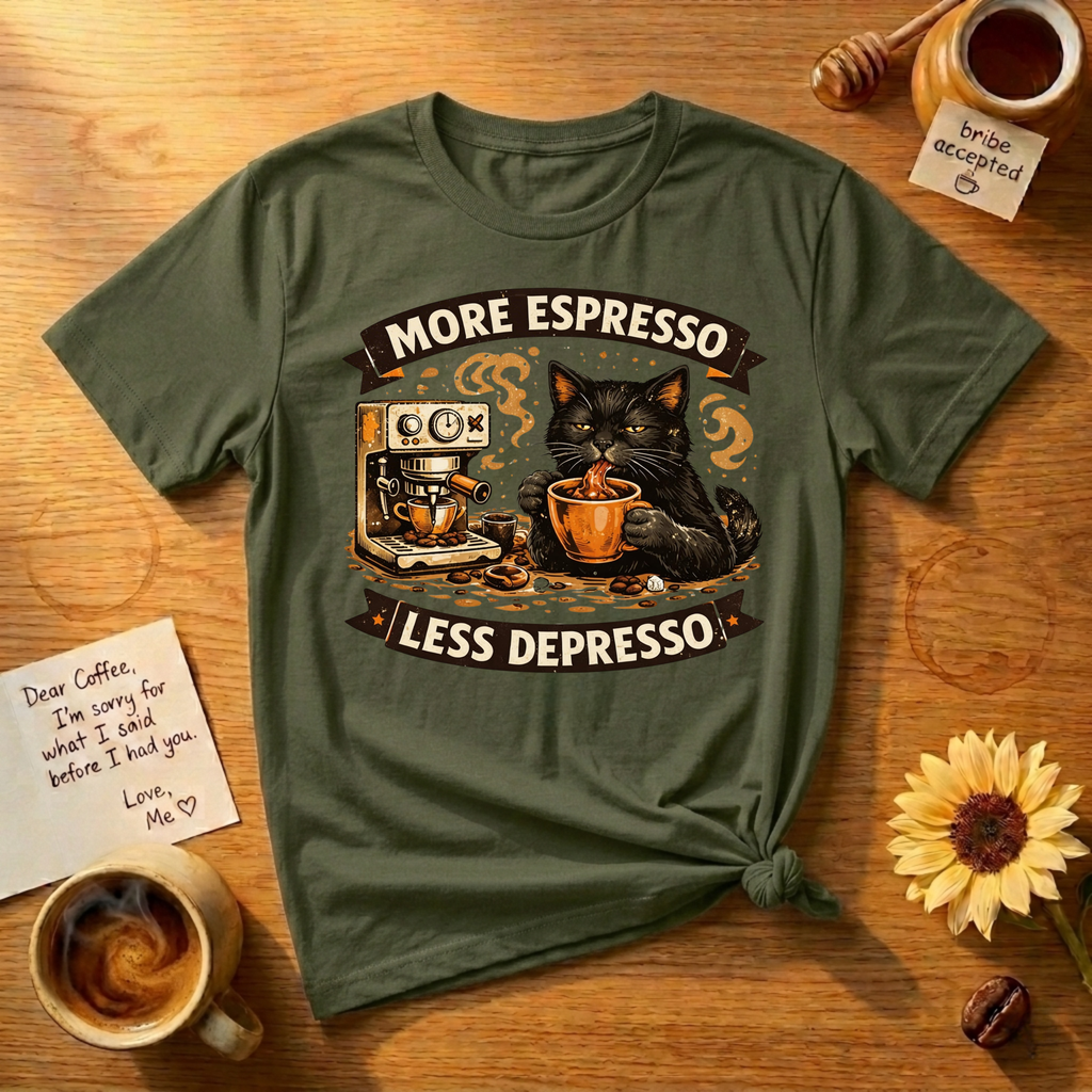 More Espresso Less Depresso T-Shirt