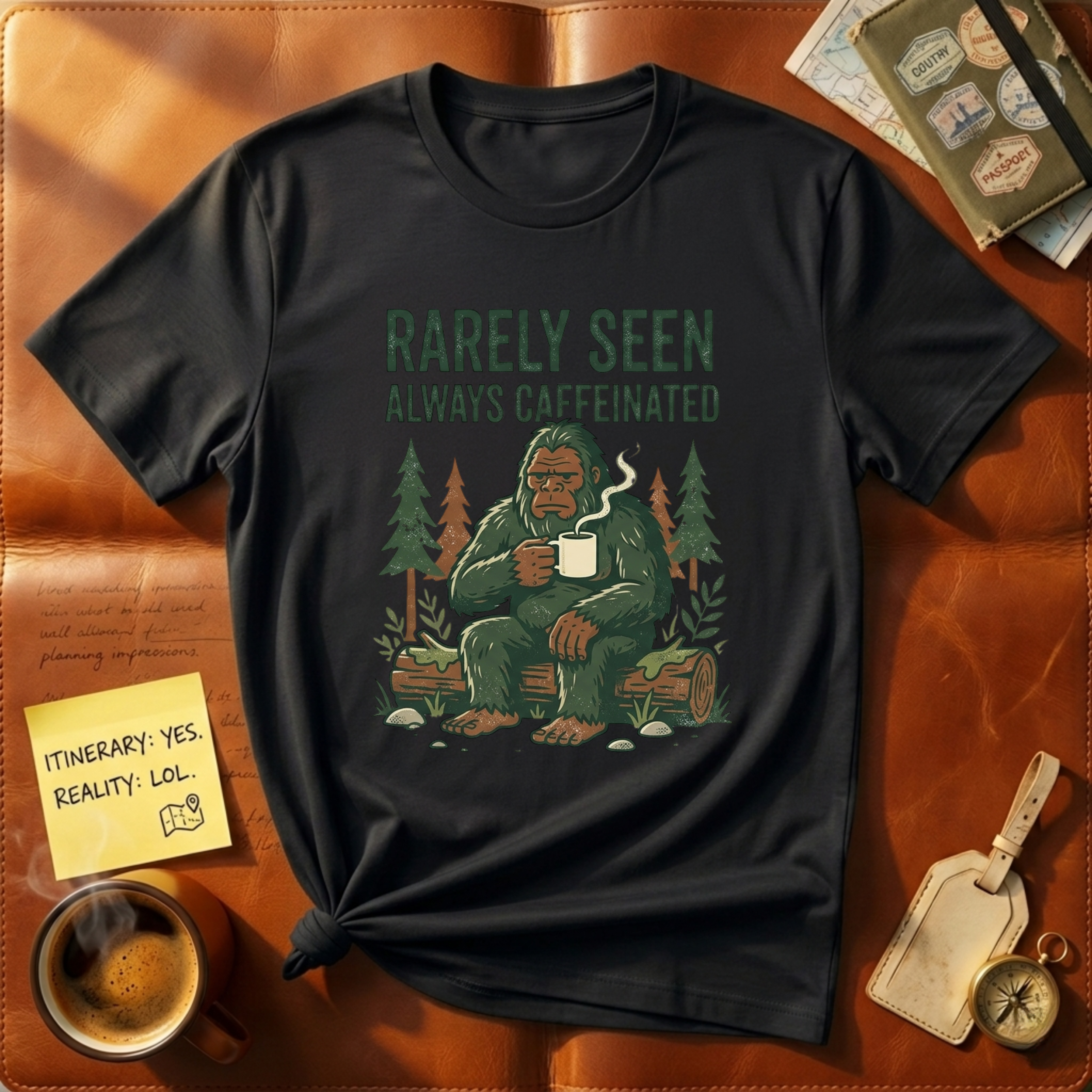 Rarely Seen Always Caffeinated T-Shirt