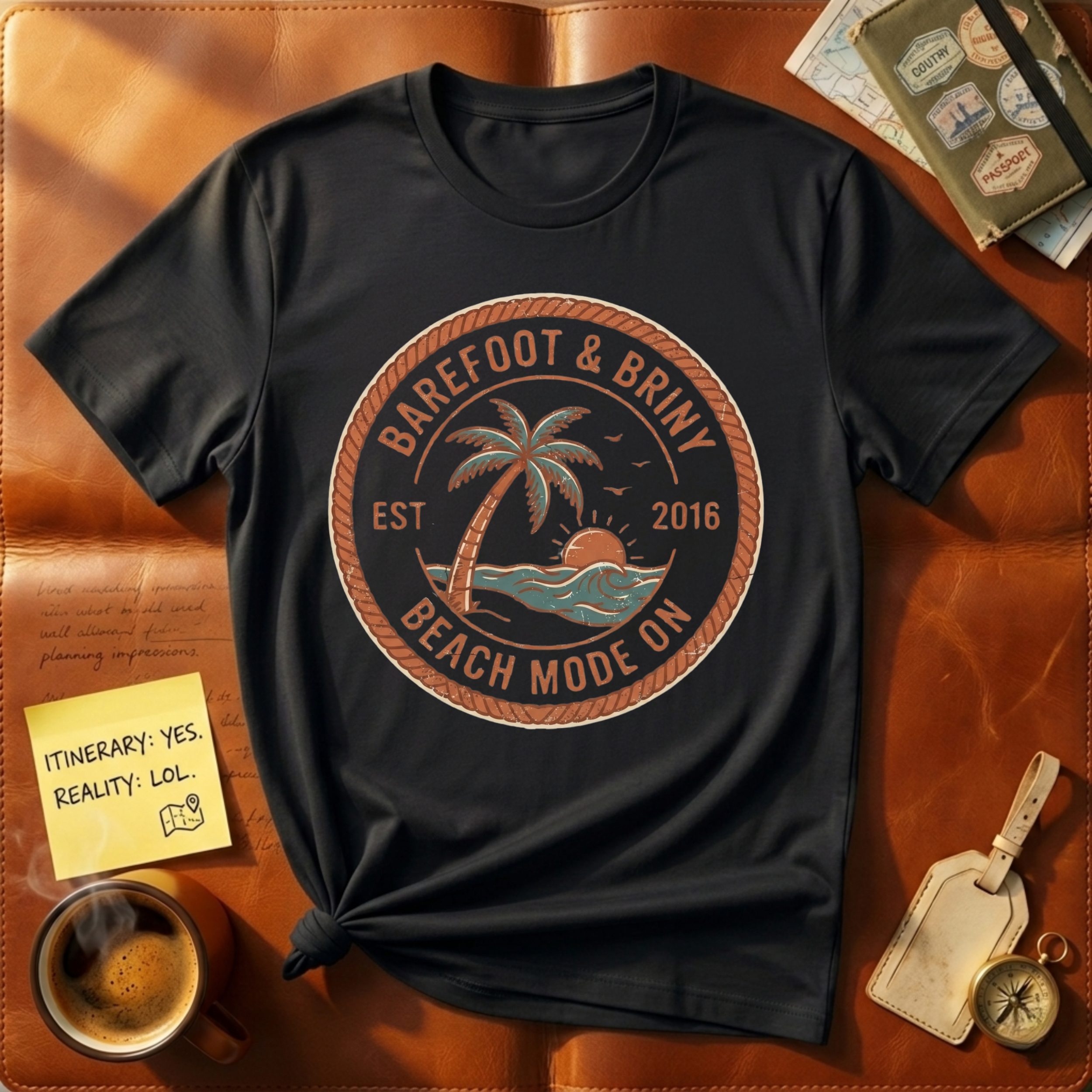 Beach Mode On Vintage T-Shirt