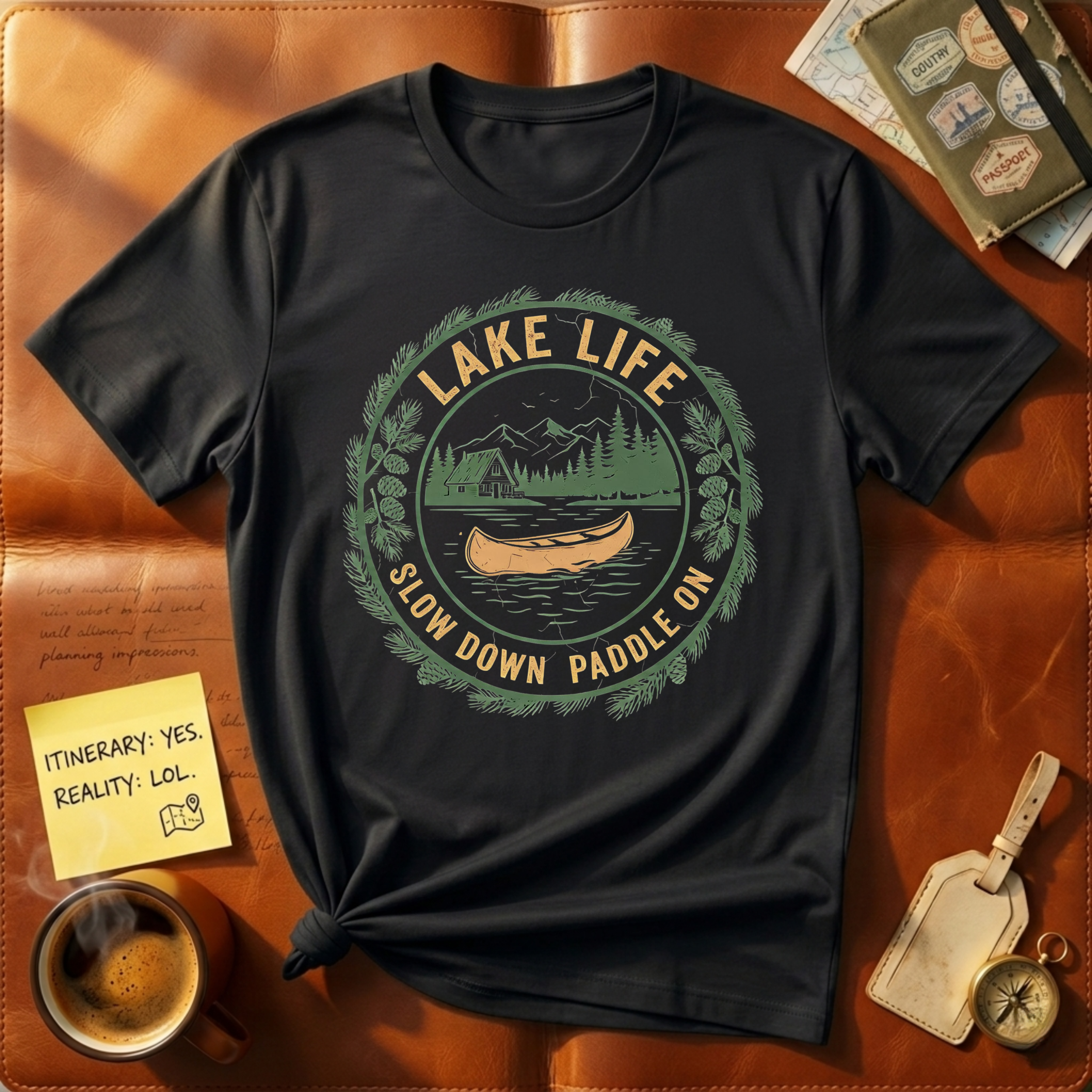 Slow Down Paddle On T-Shirt