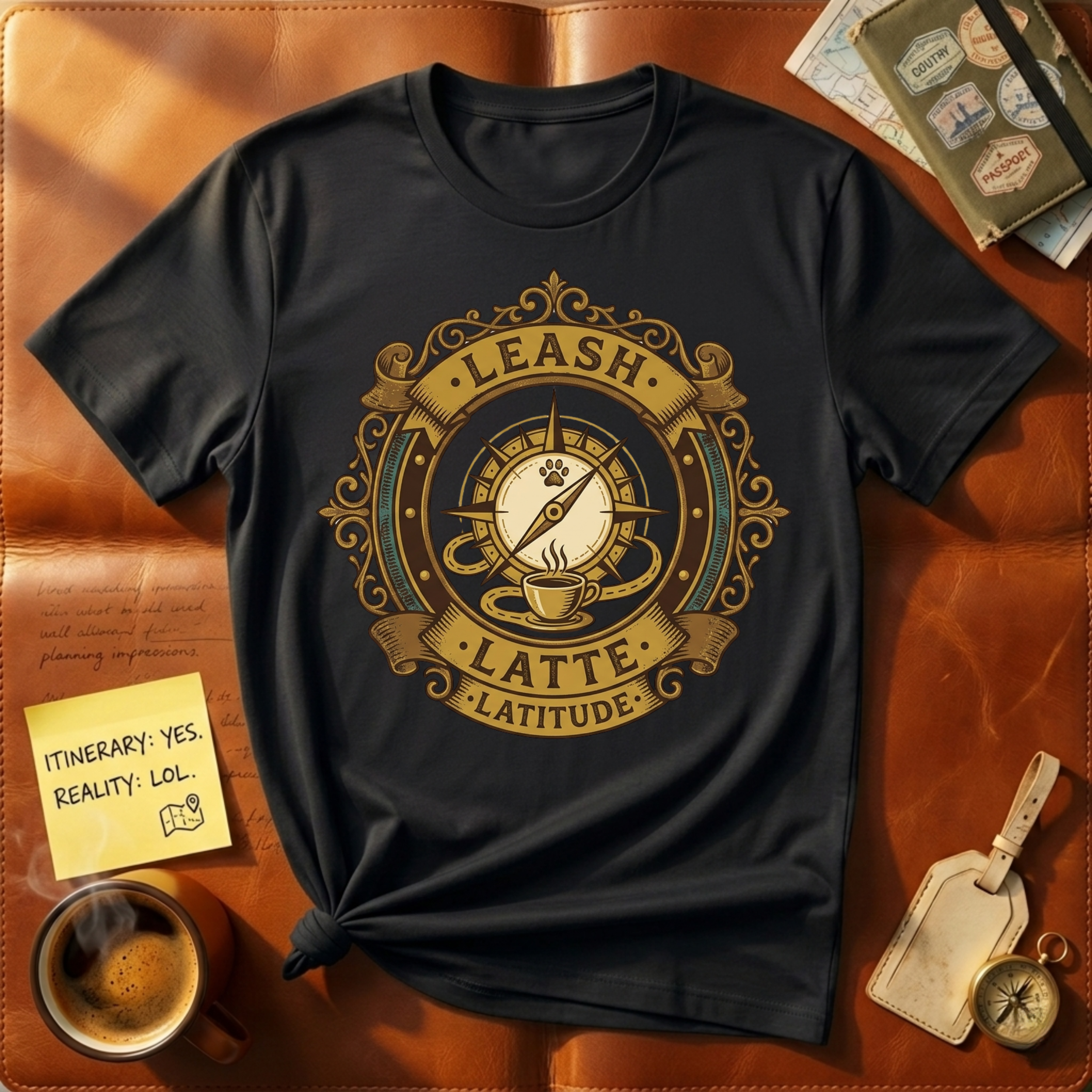 Leash Latte Latitude T-Shirt