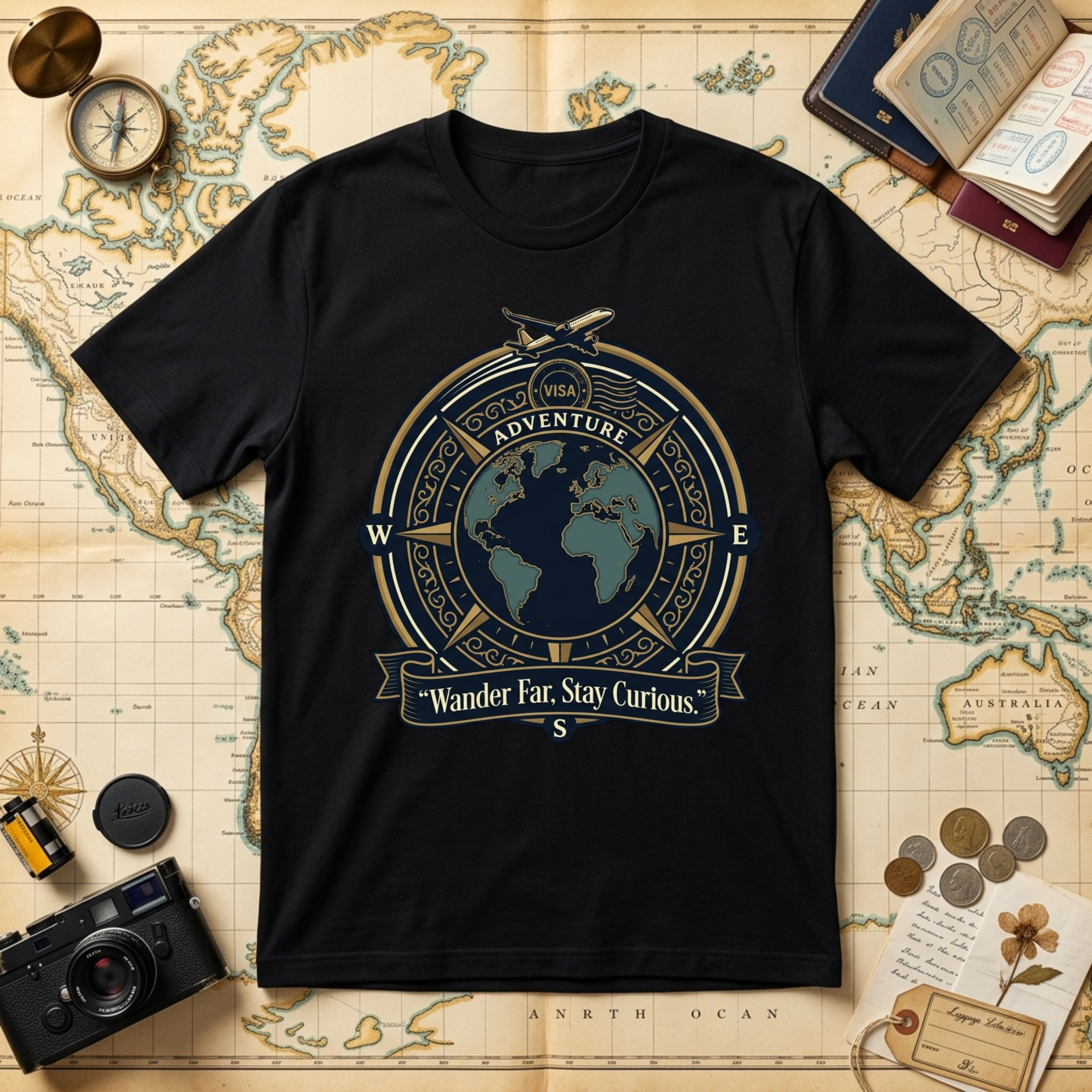 Wander Far Stay Curious T-Shirt