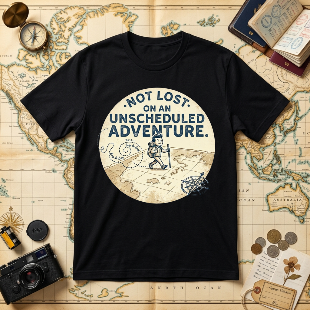 On An Unscheduled Adventure T-Shirt