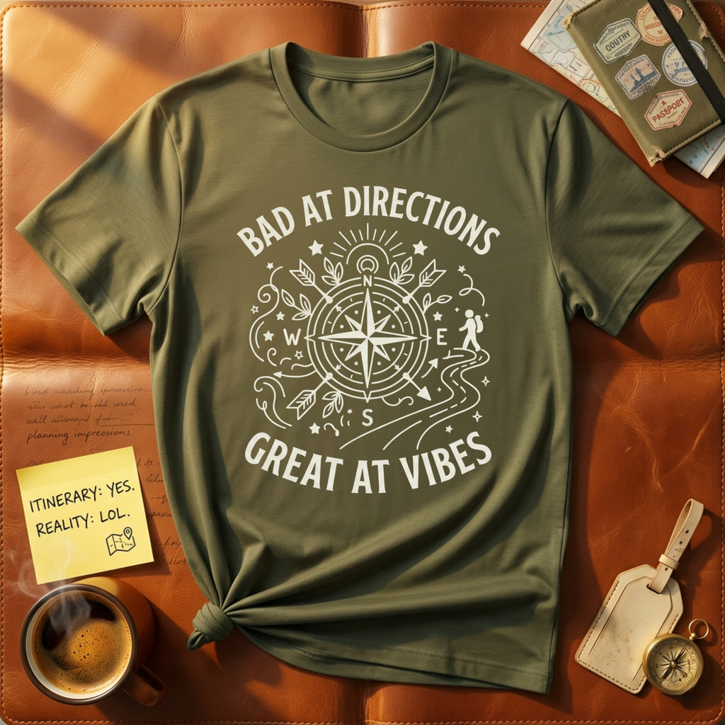 Bad at Direction Great at Vibes T-Shirt