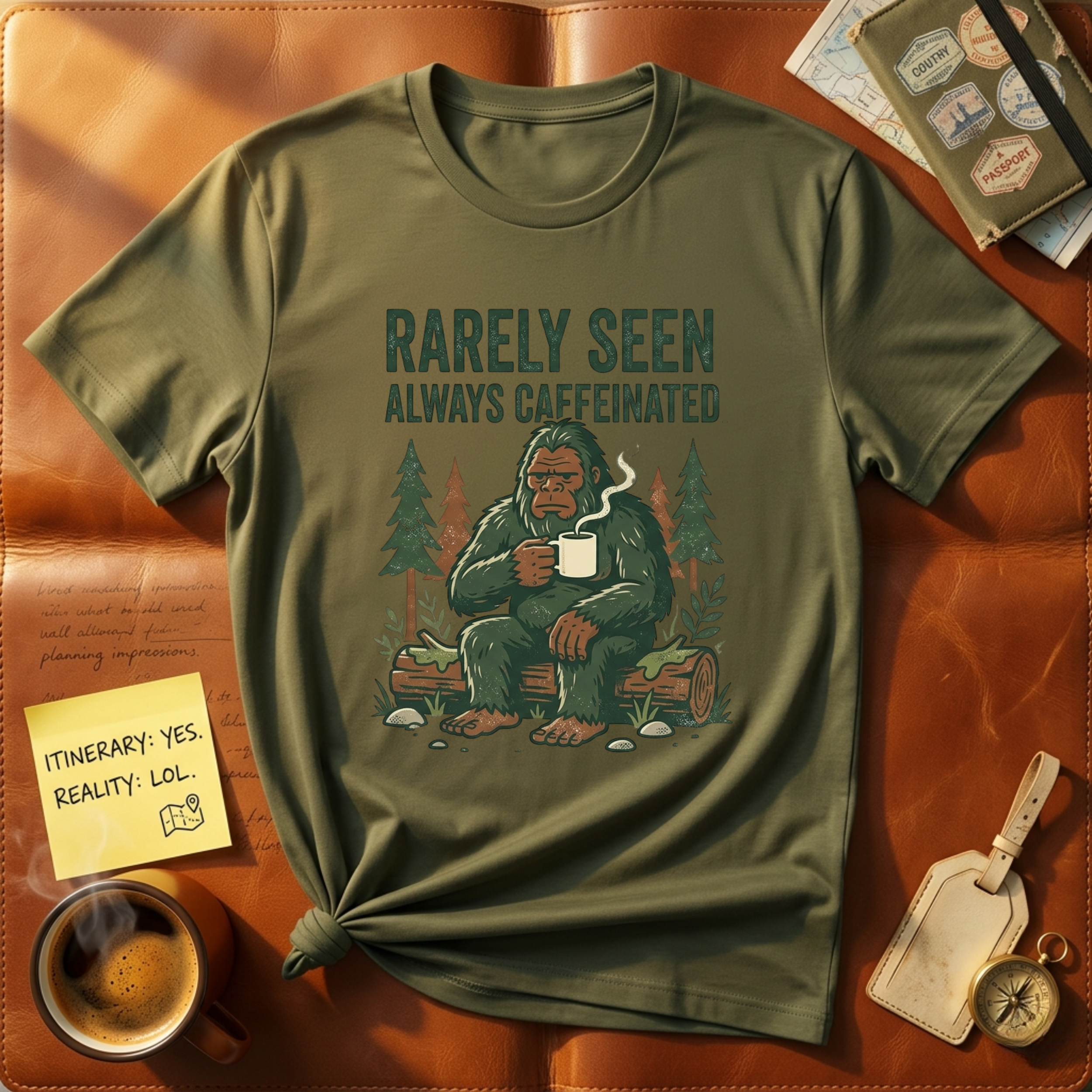 Rarely Seen Always Caffeinated T-Shirt