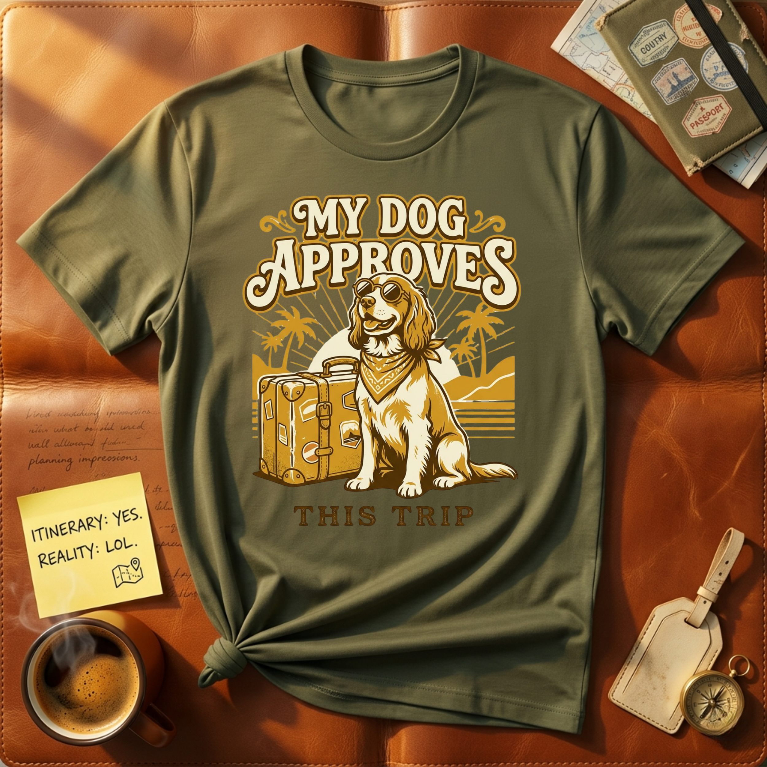 My Dog Approved This Trip T-Shirt