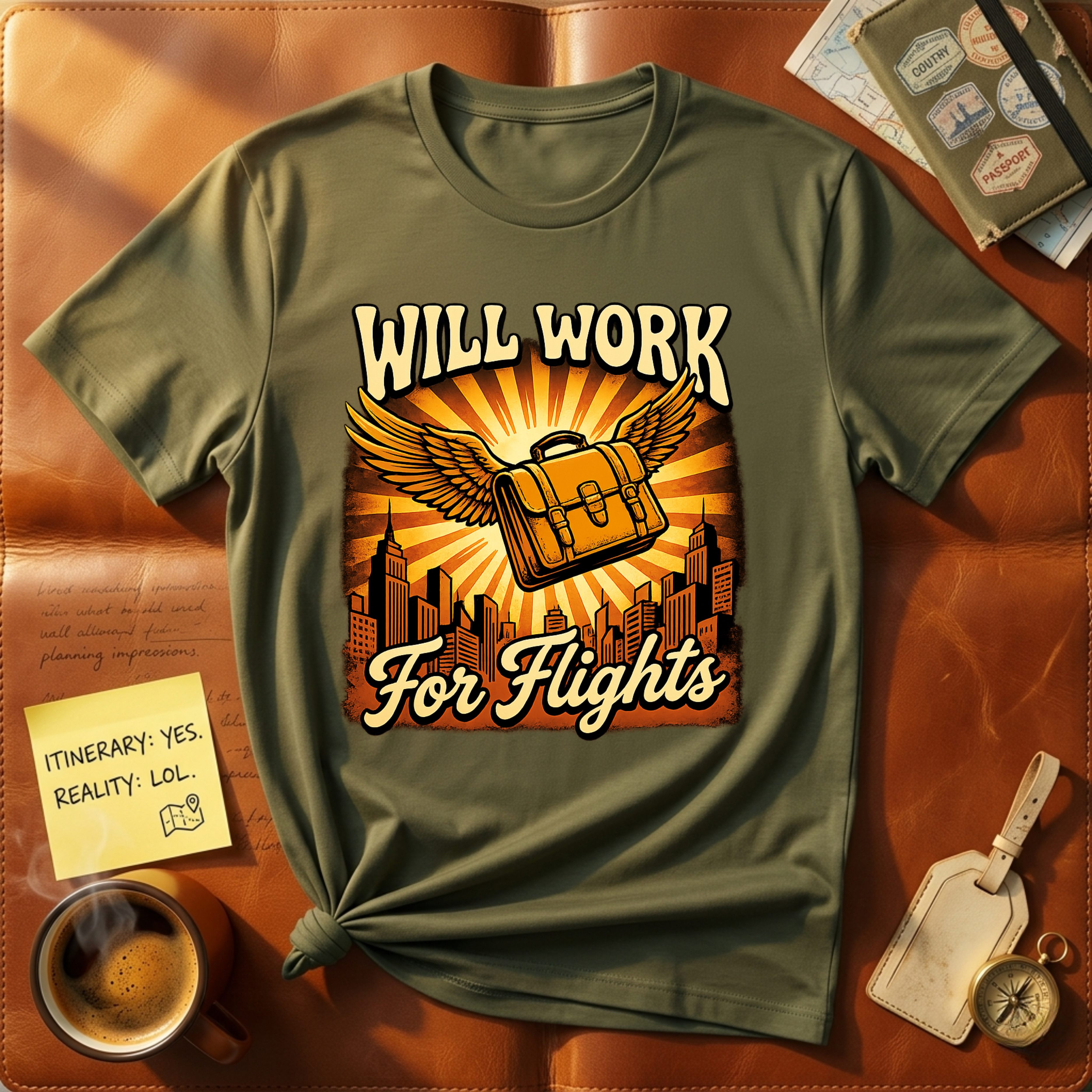 Will Work For Flights T-Shirt