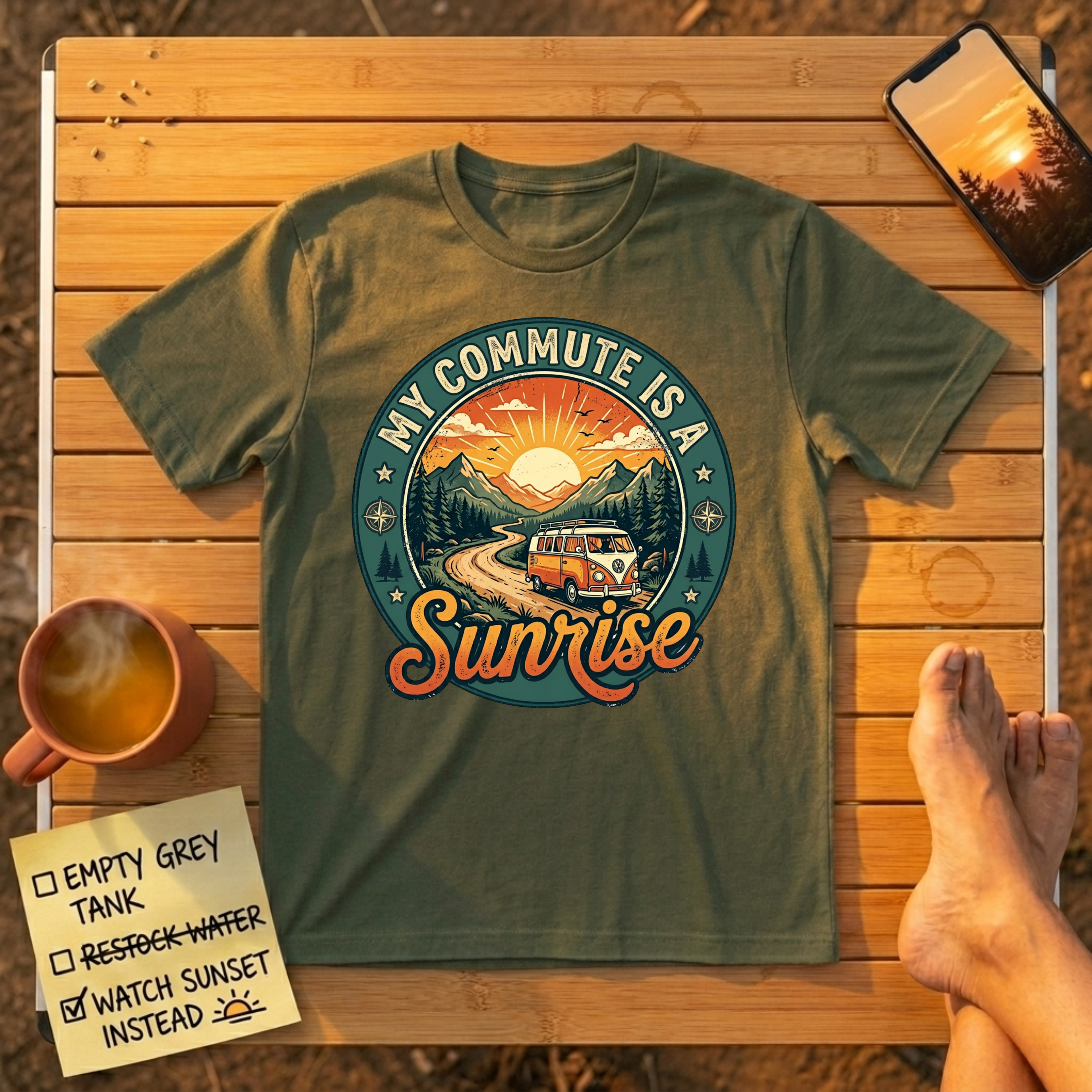 My Commute Is A Sunrise T-Shirt