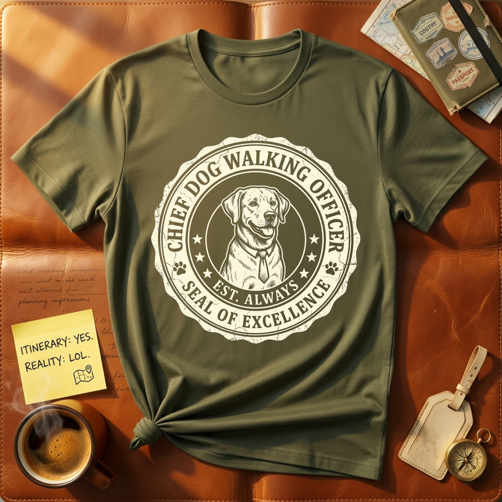 Chief Dog Walking Officer T-Shirt