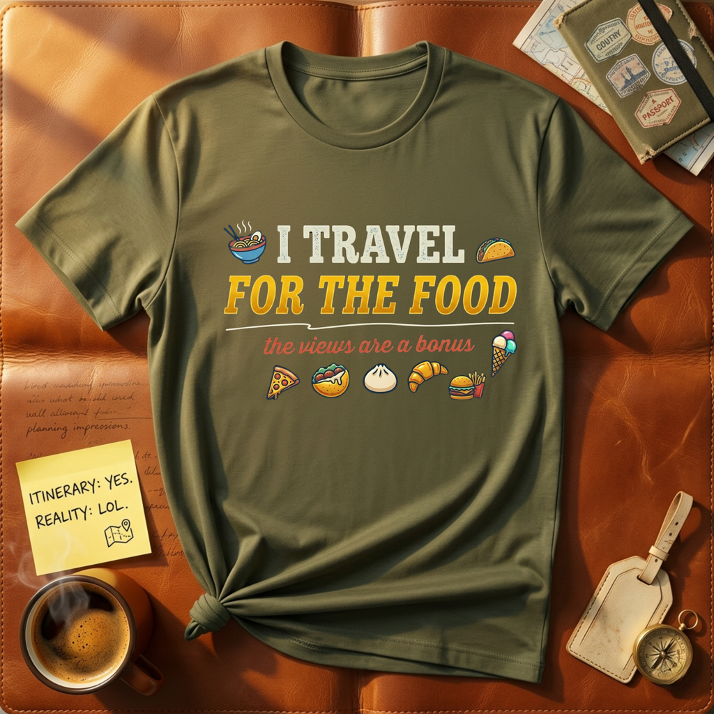 I Travel For The Food T-Shirt