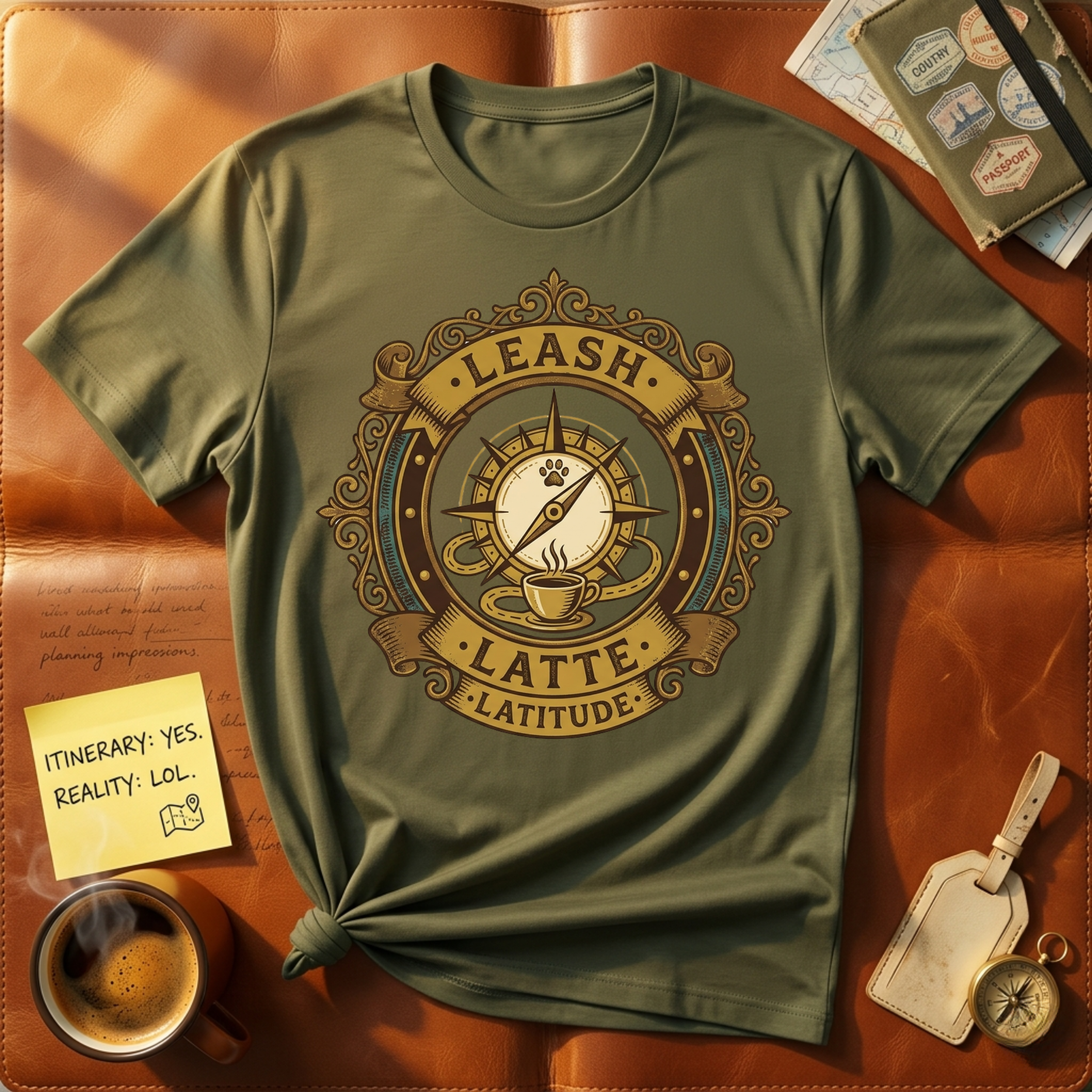 Leash Latte Latitude T-Shirt