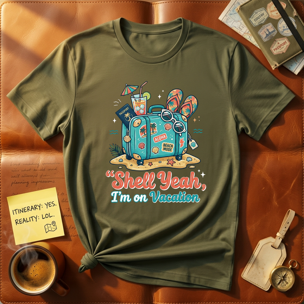 Shell Yeah I'm on Vacation T-Shirt