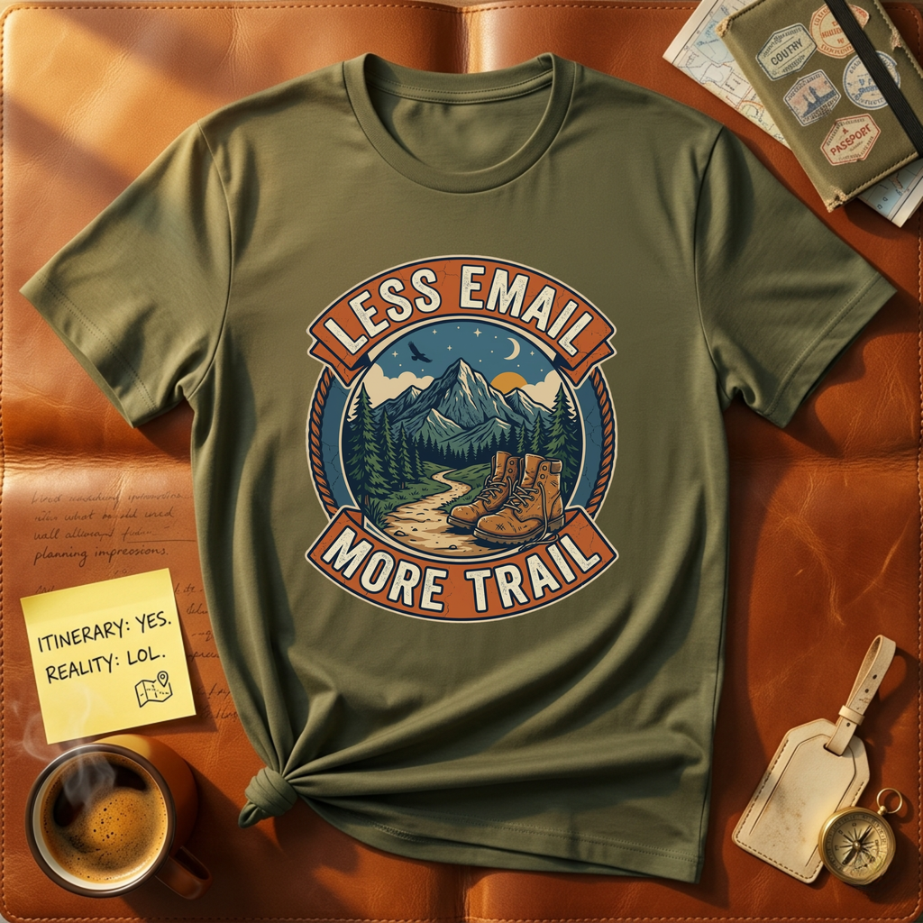 Less Email More Trail T-Shirt
