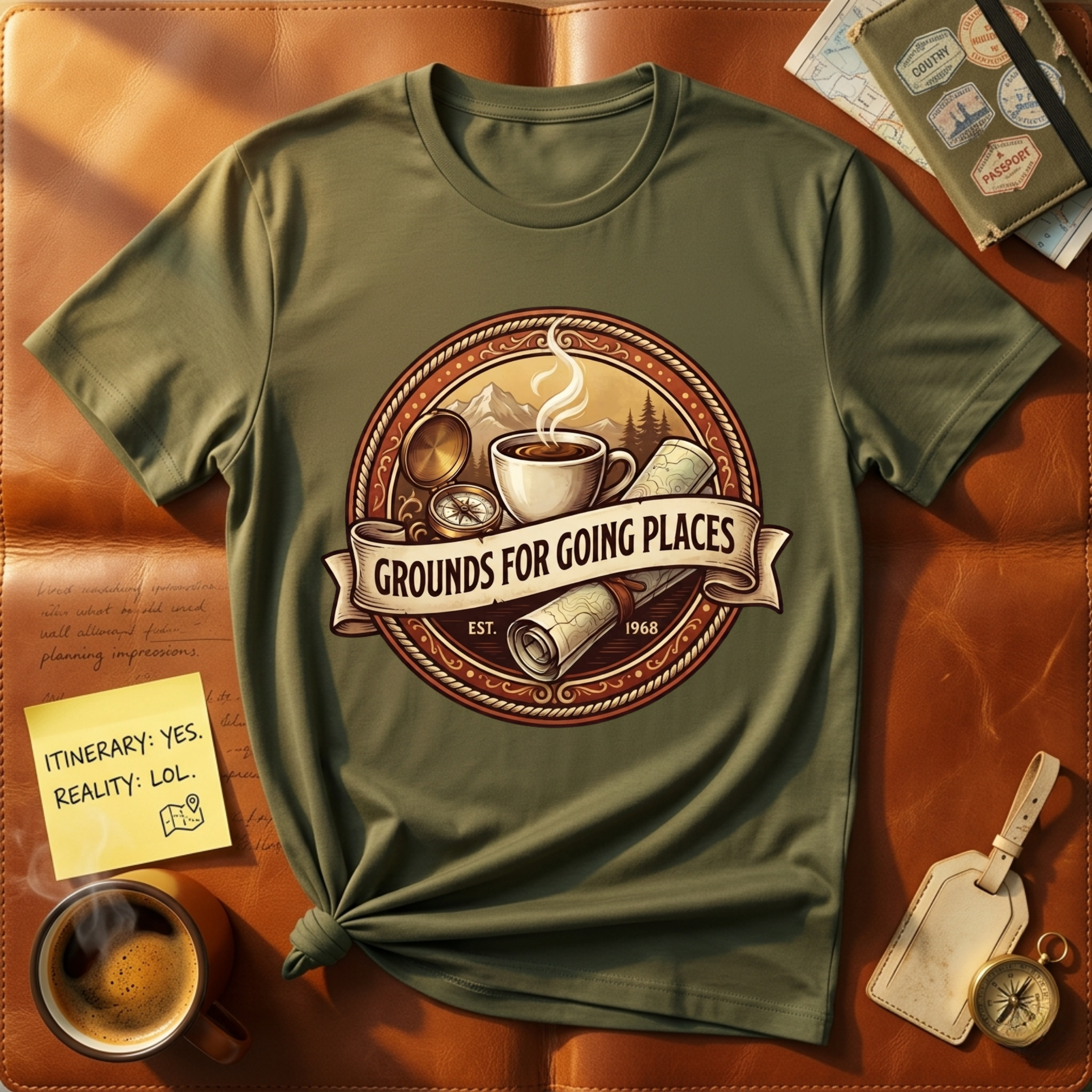 Grounds For Going Places T-Shirt