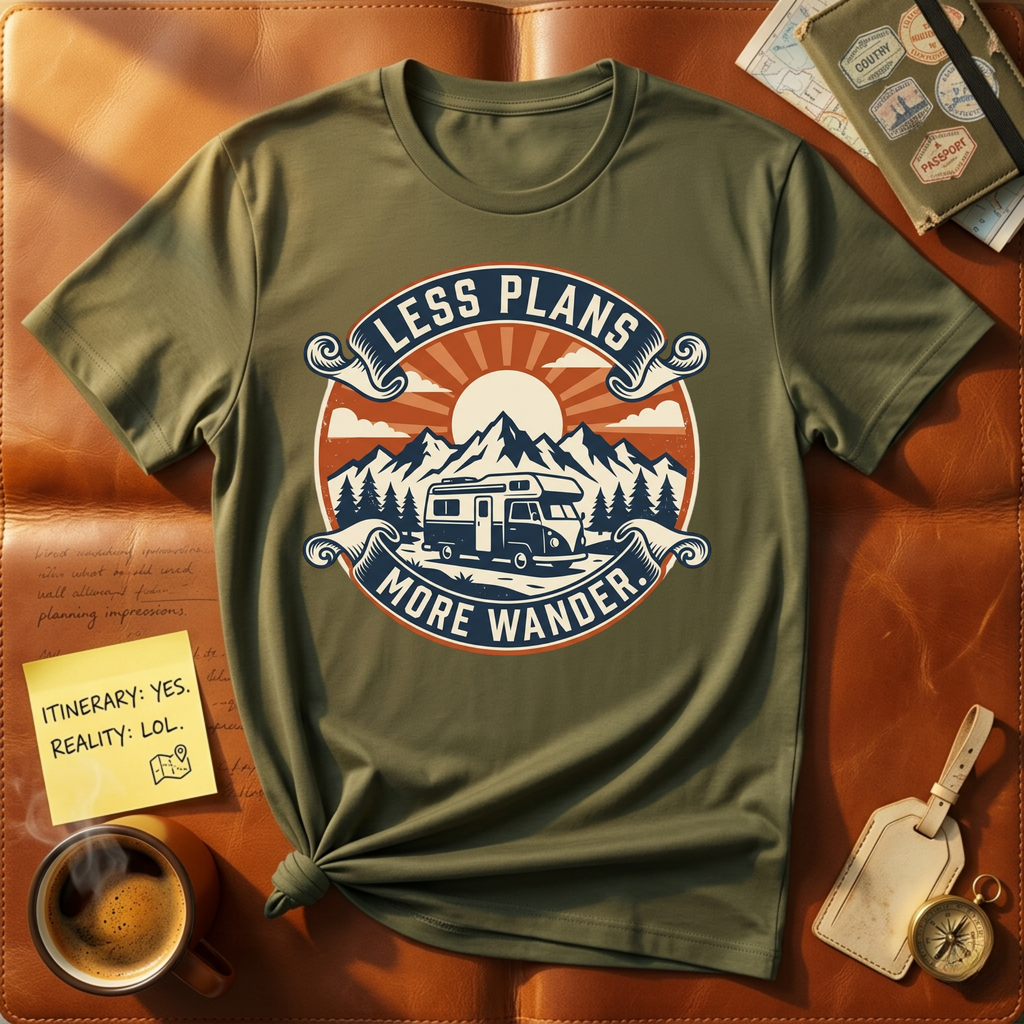 Less Plans More Wander T-Shirt