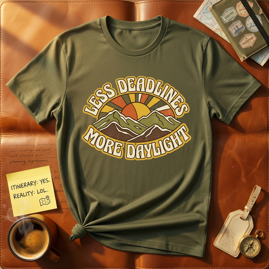 Less Deadlines More Daylight T-Shirt