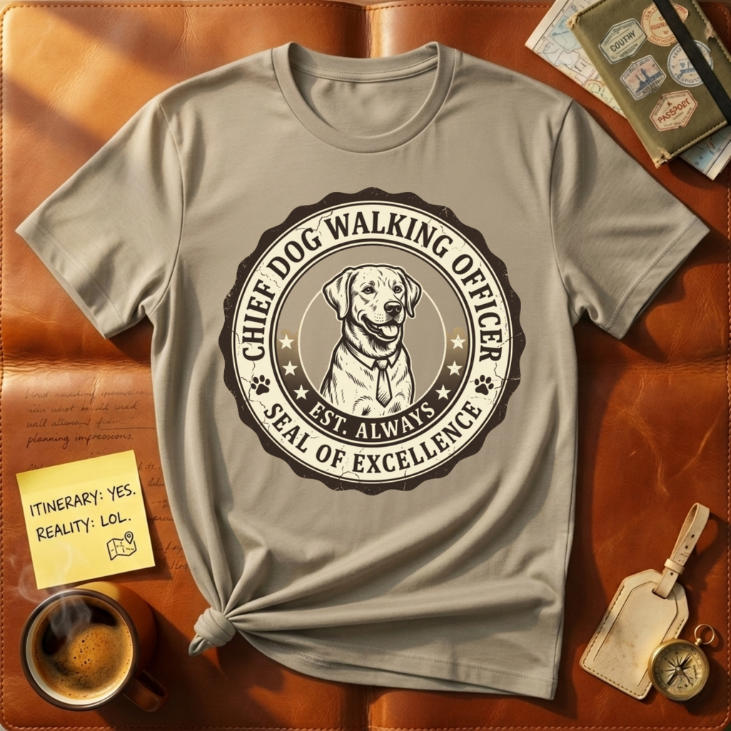 Chief Dog Walking Officer T-Shirt